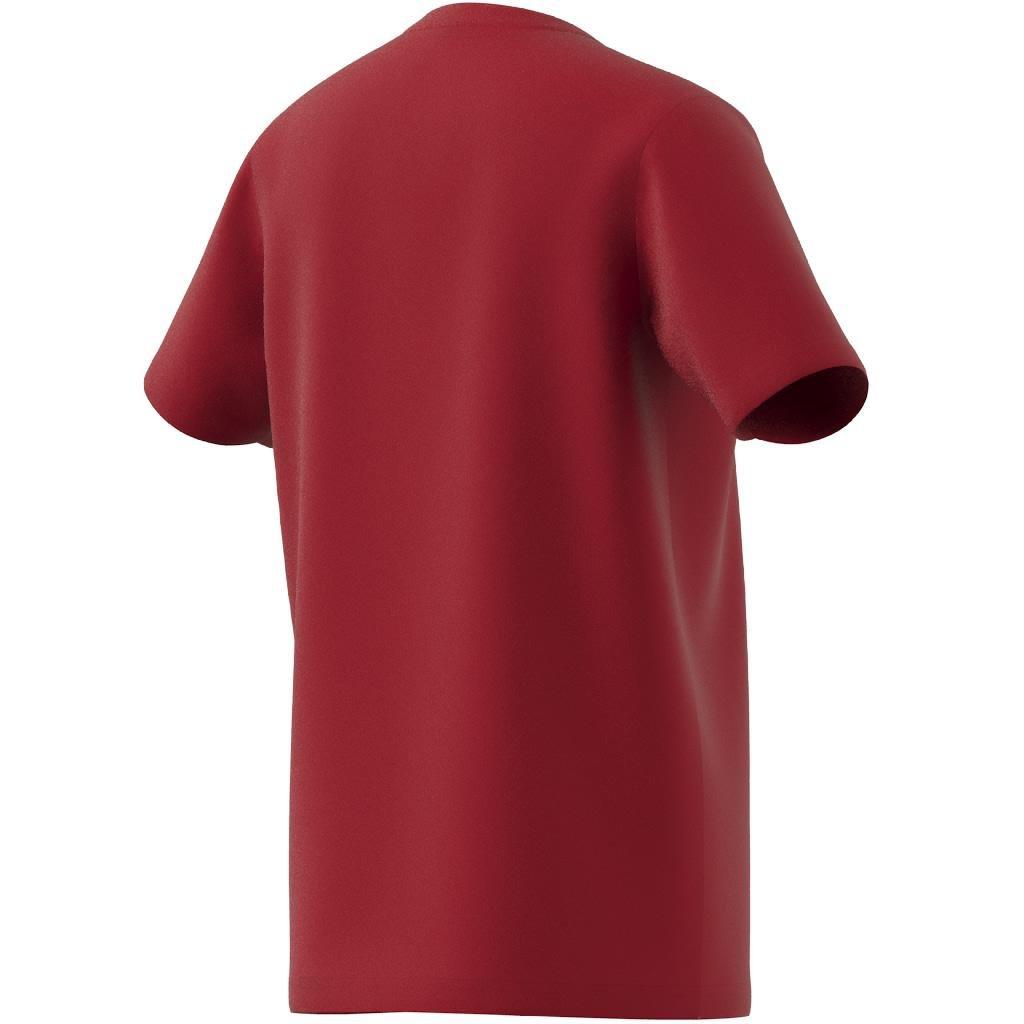 Unisex Kids Big Logo Cotton T-Shirt, Red, , large image number 6