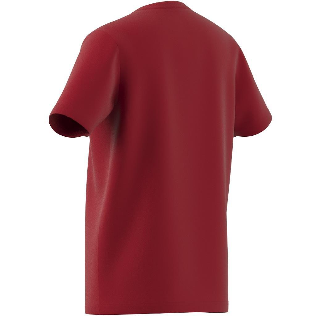 Unisex Big Logo Cotton T-Shirt, Red, A901_ONE, large image number 11