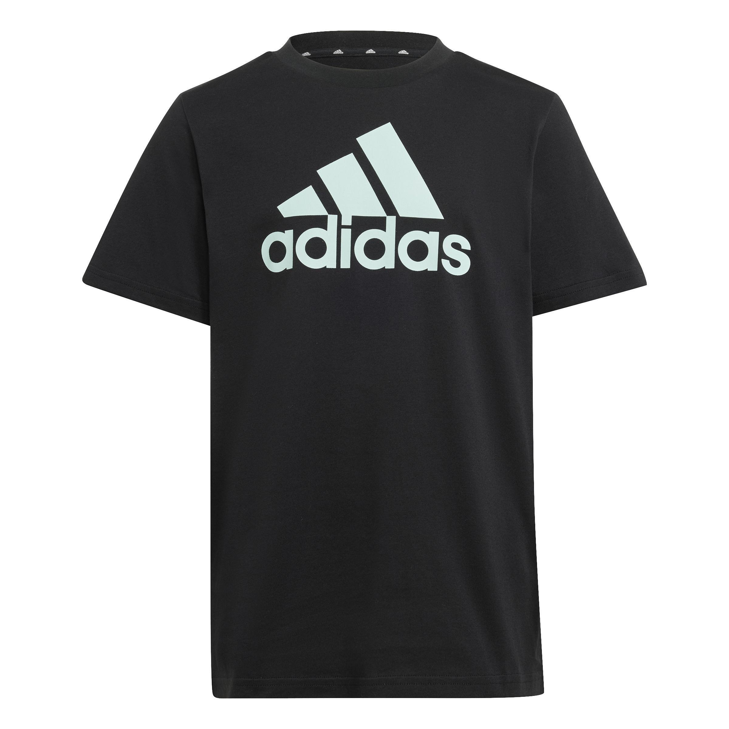 Unisex Kids Essentials Big Logo Cotton T-Shirt, Black, A901_ONE, large image number 0