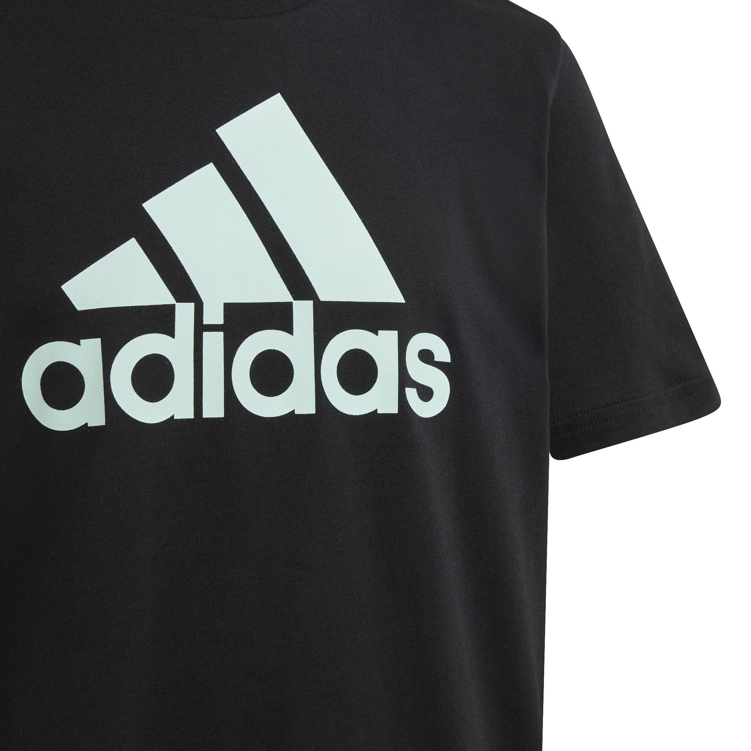 Unisex Kids Essentials Big Logo Cotton T-Shirt, Black, A901_ONE, large image number 3