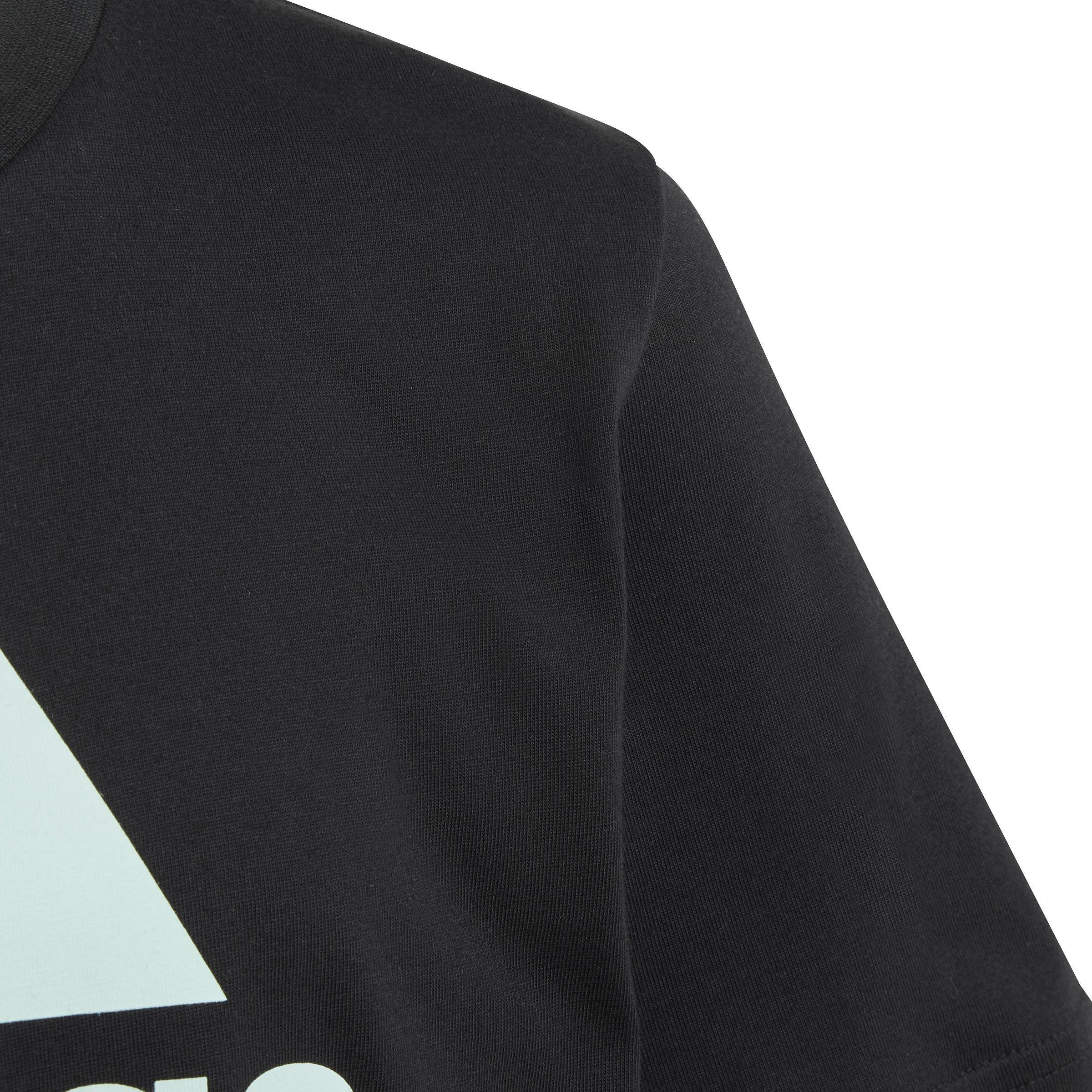 Unisex Kids Essentials Big Logo Cotton T-Shirt, Black, A901_ONE, large image number 5