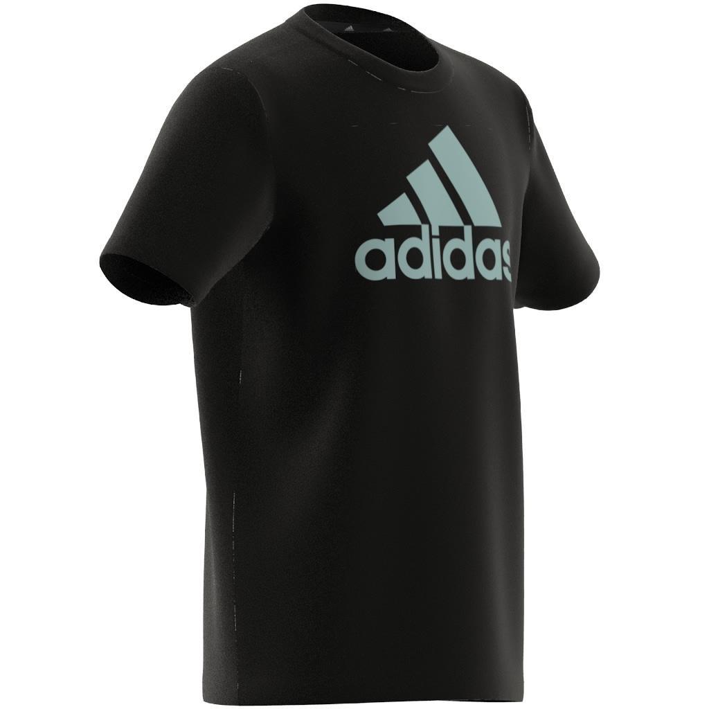 Unisex Kids Essentials Big Logo Cotton T-Shirt, Black, A901_ONE, large image number 6