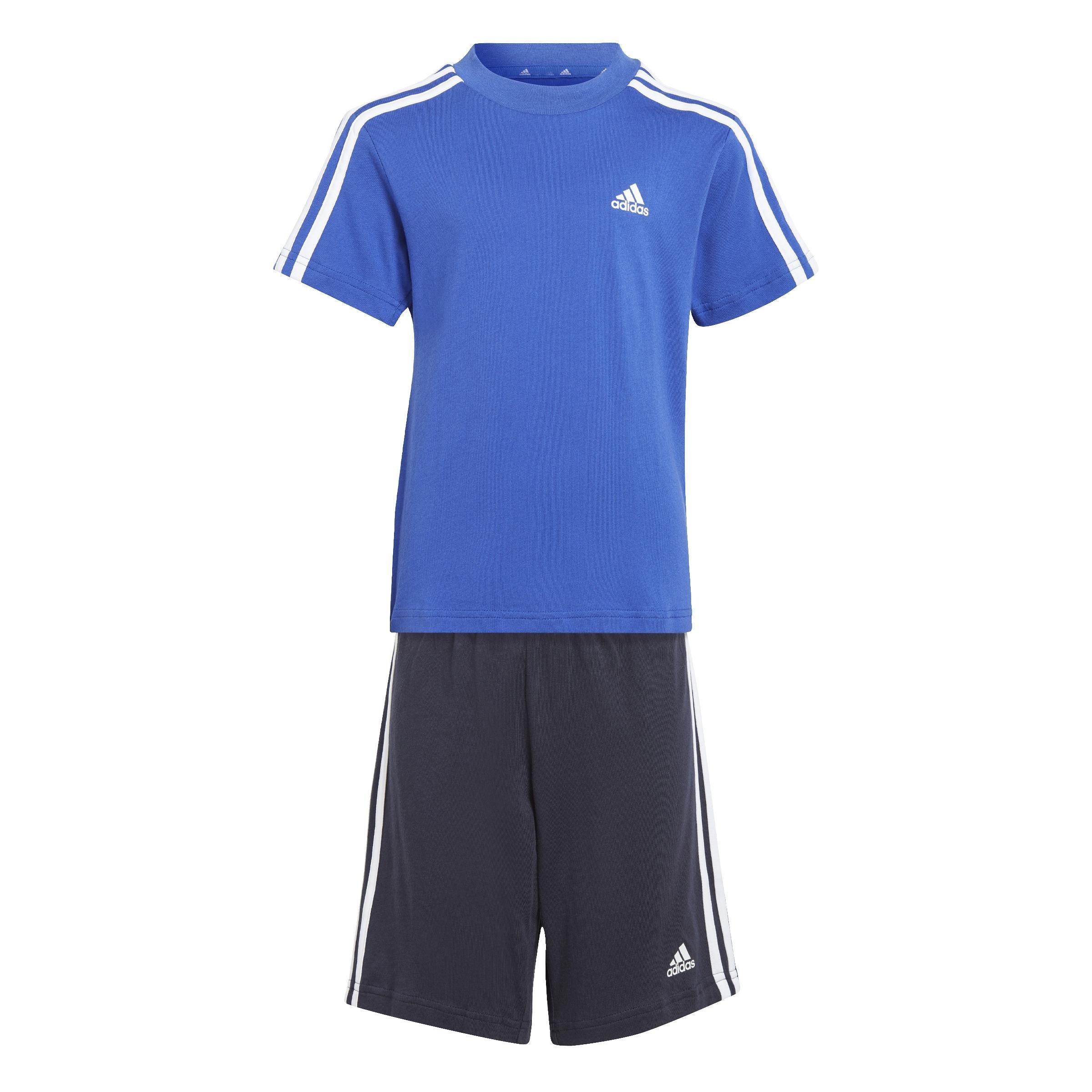 Unisex 3-Stripes Co-Ord Set, Blue, A901_ONE, large image number 0