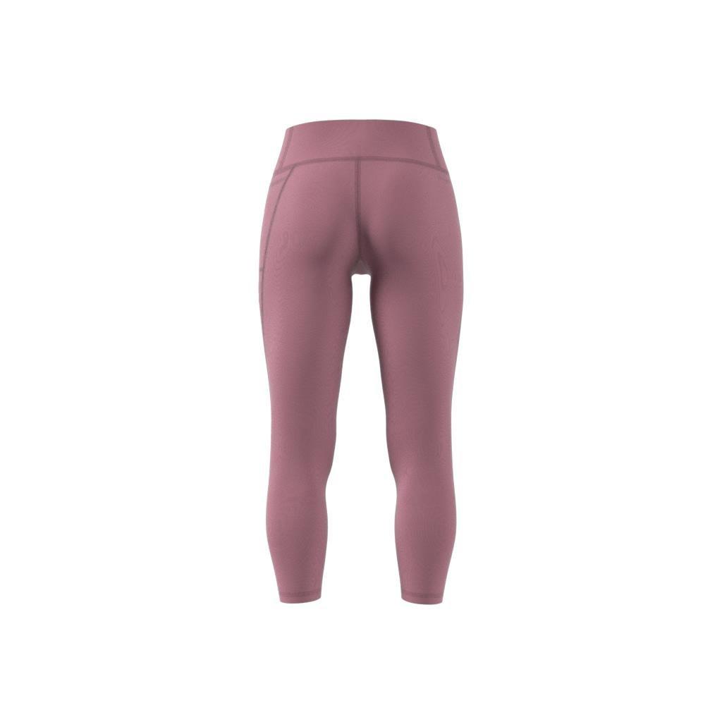 Optime Stash Pocket High-Waisted 7/8 Leggings, Pink, A901_ONE, large image number 4