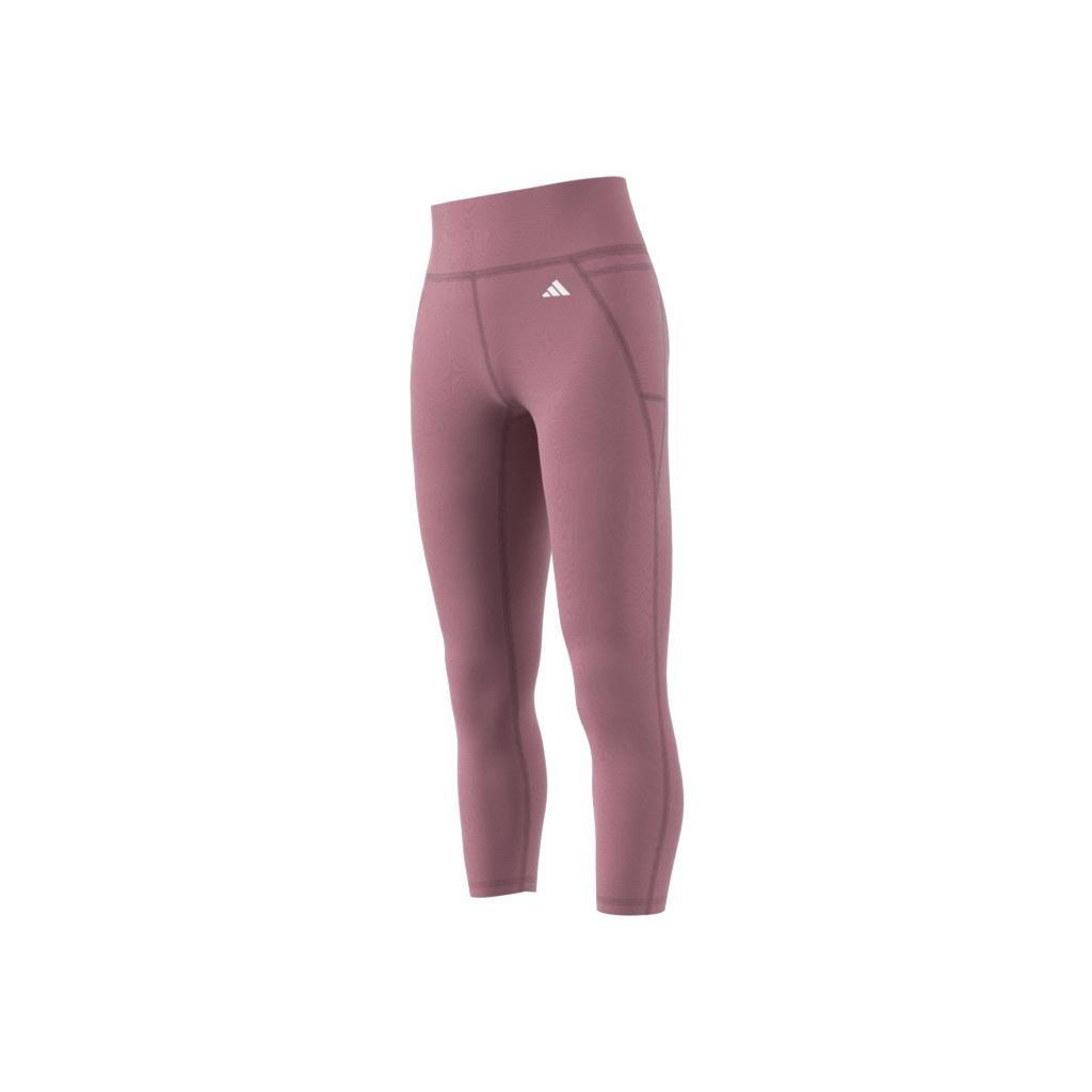 Optime Stash Pocket High-Waisted 7/8 Leggings, Pink, A901_ONE, large image number 5