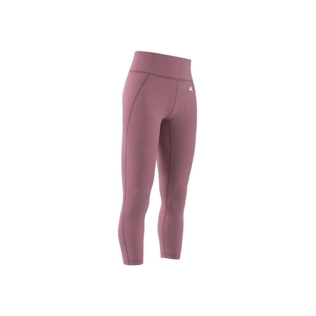 Optime Stash Pocket High-Waisted 7/8 Leggings, Pink, A901_ONE, large image number 6