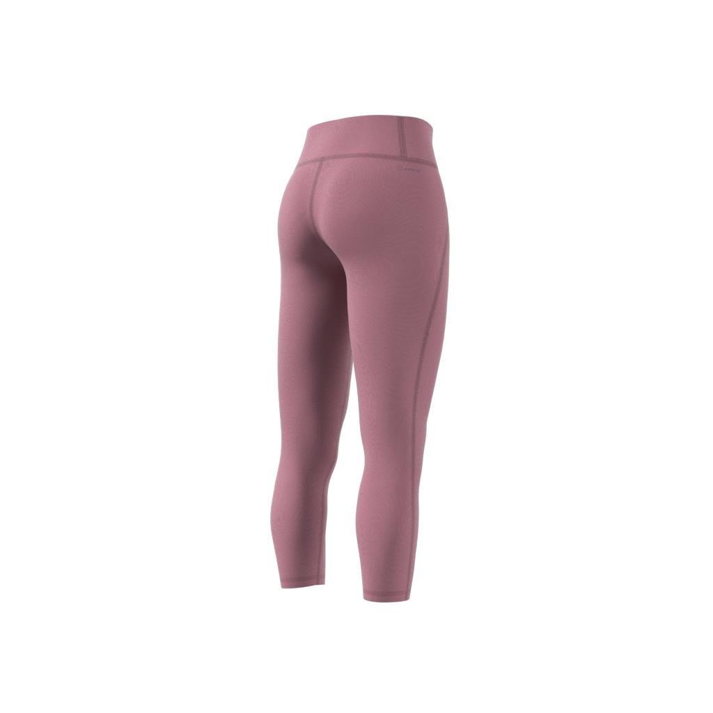 Optime Stash Pocket High-Waisted 7/8 Leggings, Pink, A901_ONE, large image number 7