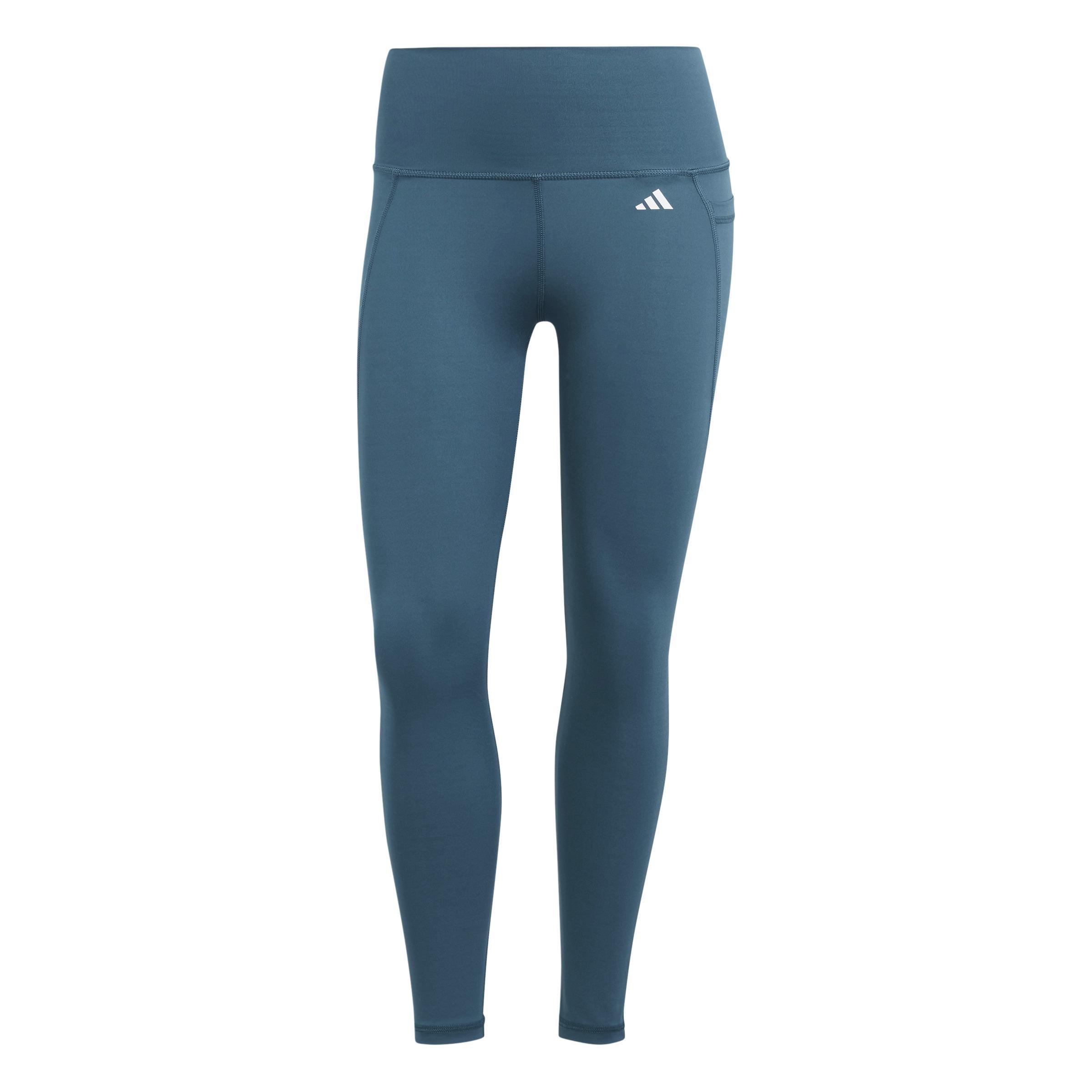 Optime Stash Pocket High-Waisted 7/8 Leggings, Turquoise, A901_ONE, large image number 0