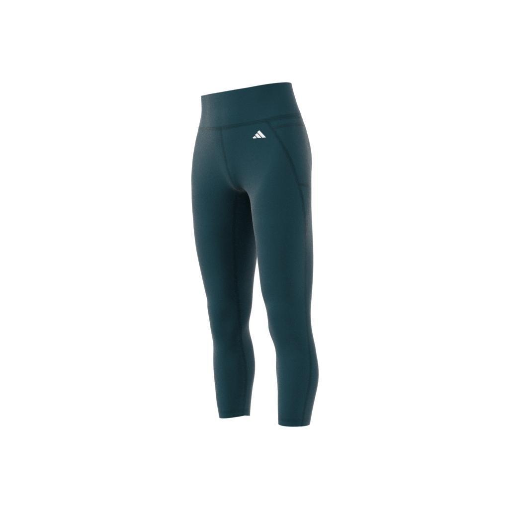 Optime Stash Pocket High-Waisted 7/8 Leggings, Turquoise, A901_ONE, large image number 11