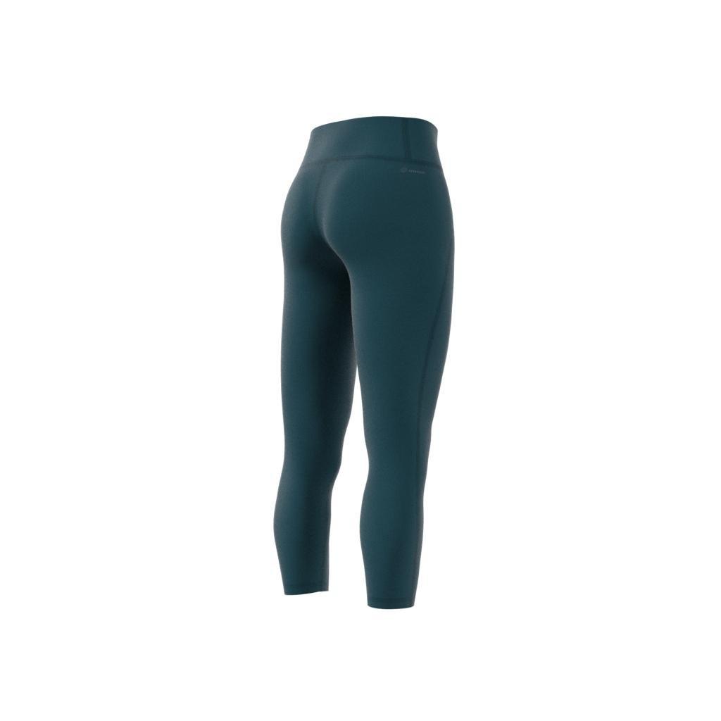 Optime Stash Pocket High-Waisted 7/8 Leggings, Turquoise, A901_ONE, large image number 14