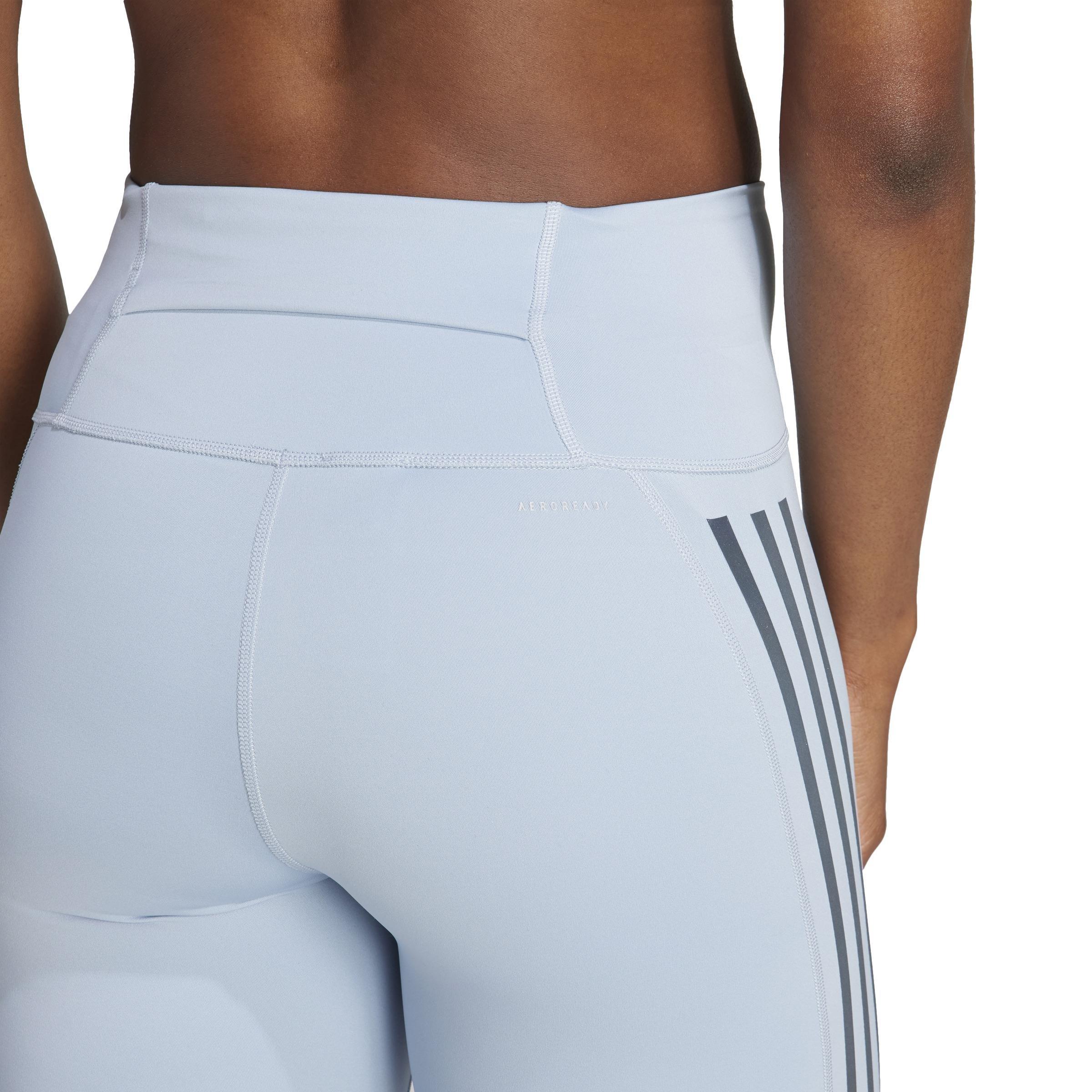 Dailyrun 3-Stripes 7/8 Leggings, Blue, , large image number 4