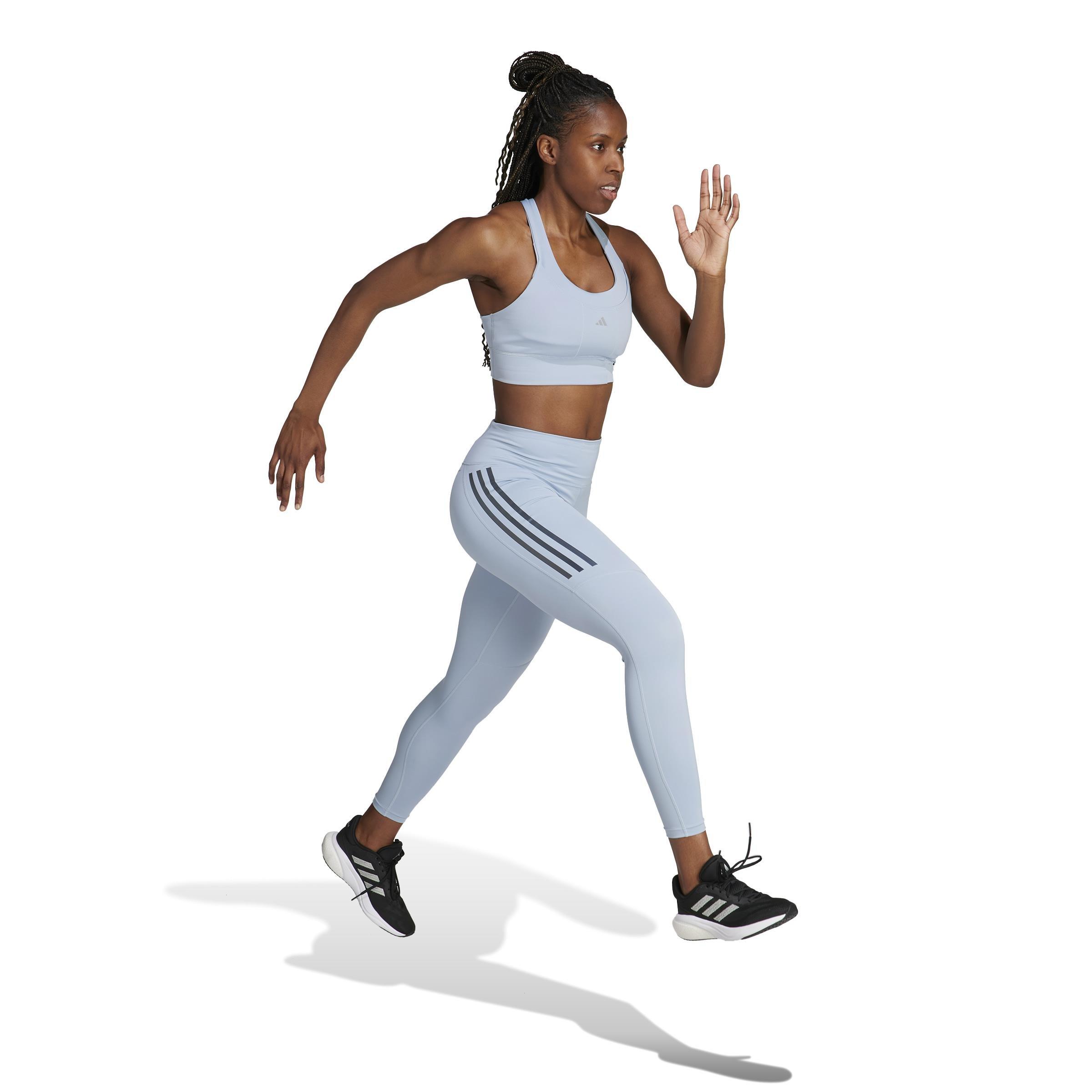 Dailyrun 3-Stripes 7/8 Leggings, Blue, , large image number 5
