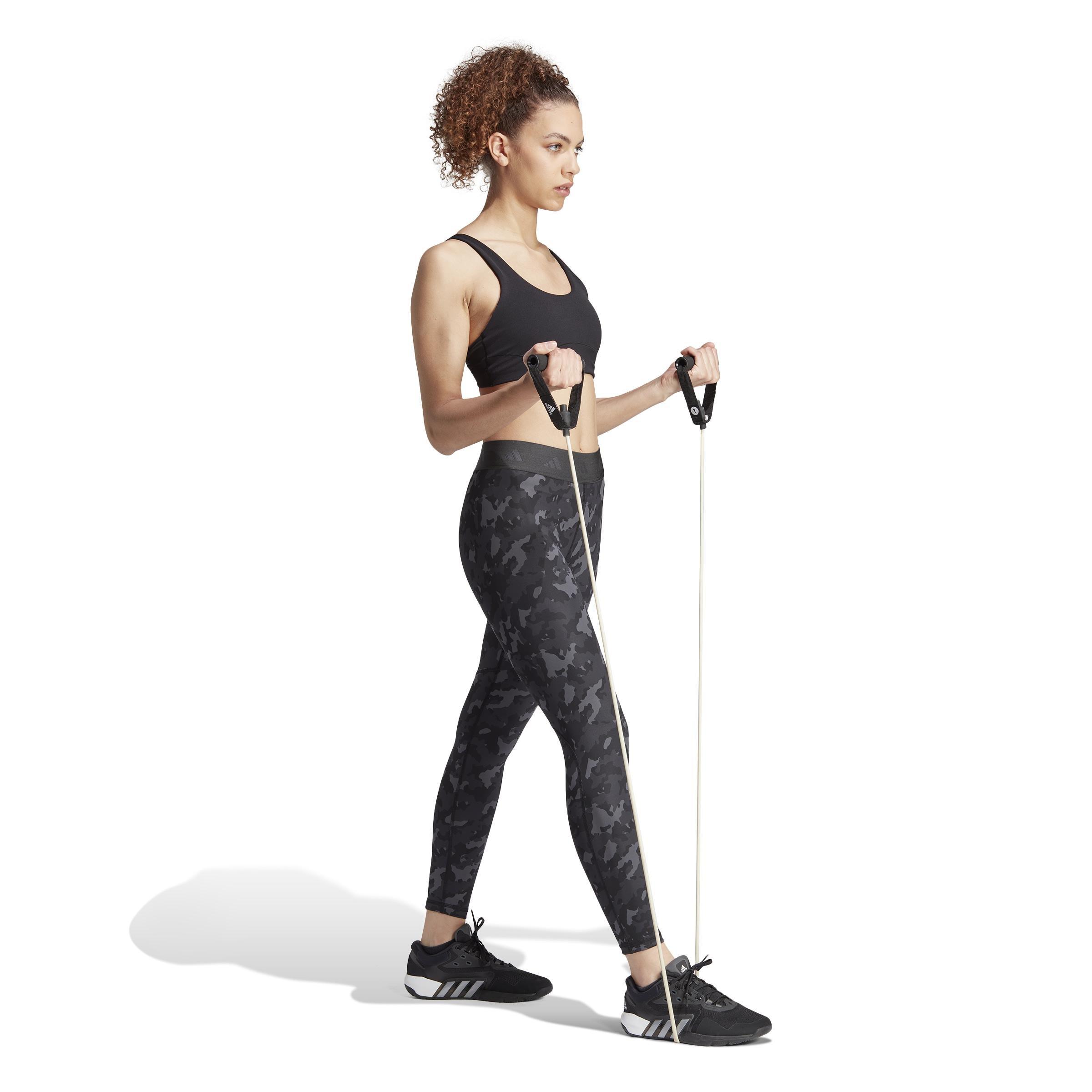 Techfit Camo 7/8 Leggings, Grey, A901_ONE, medium