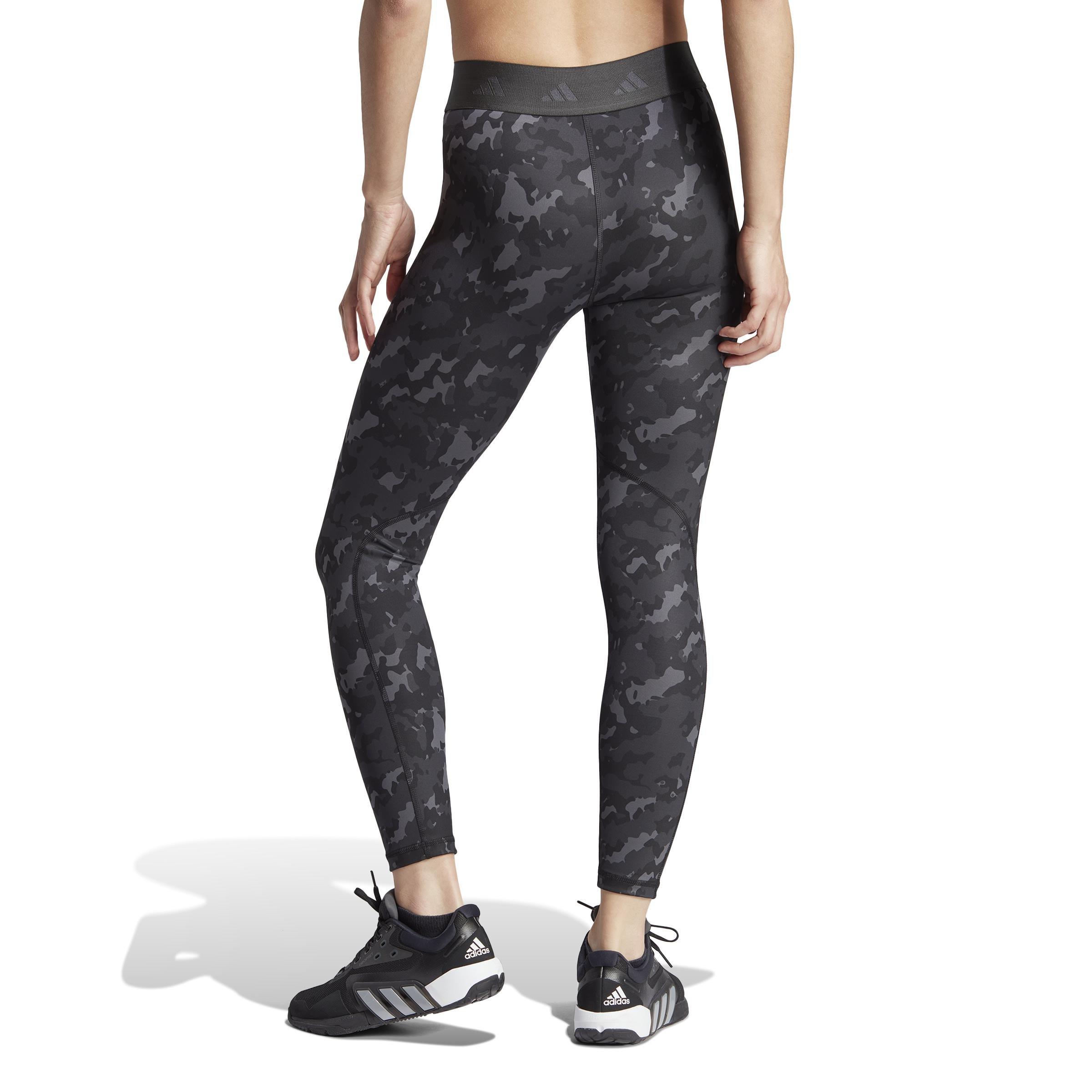 Techfit Camo 7/8 Leggings, Grey, A901_ONE, medium