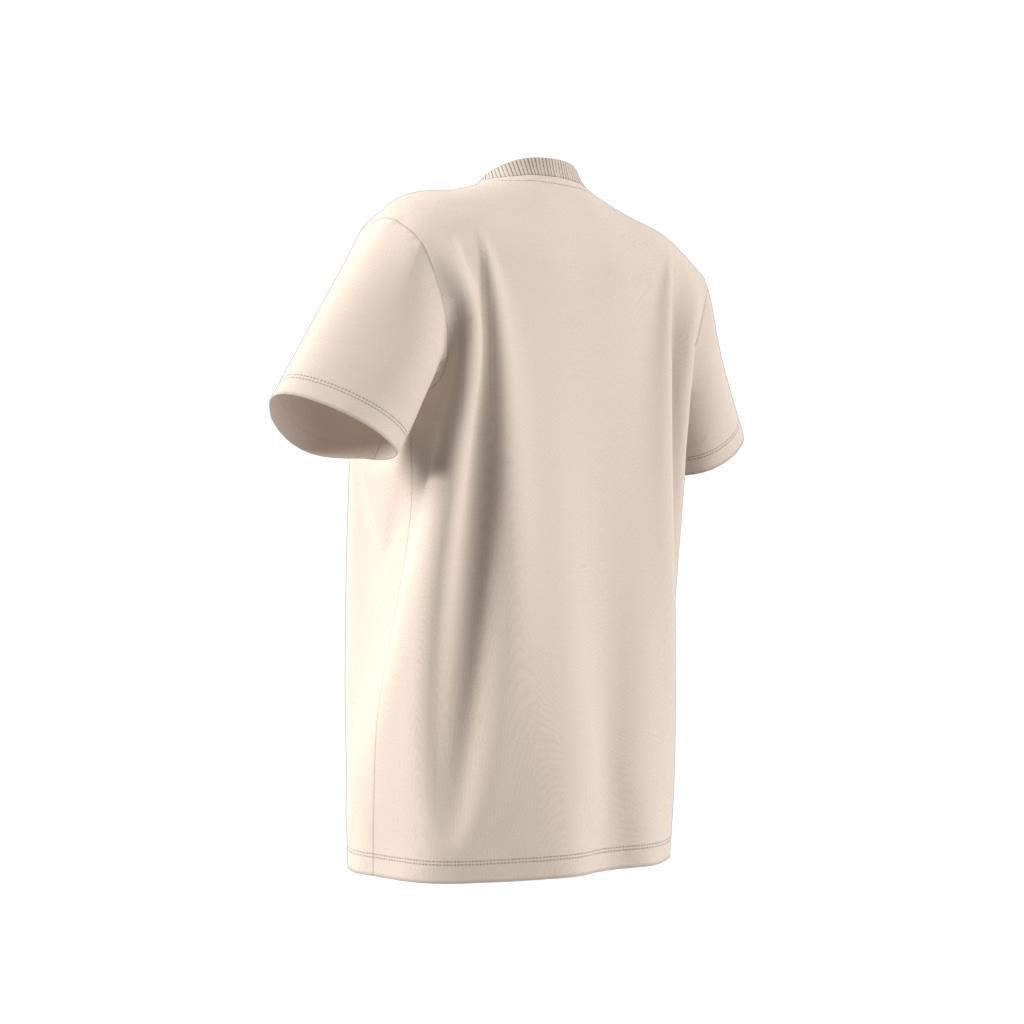 Trefoil Monogram Infill T-Shirt, White, A901_ONE, large image number 7