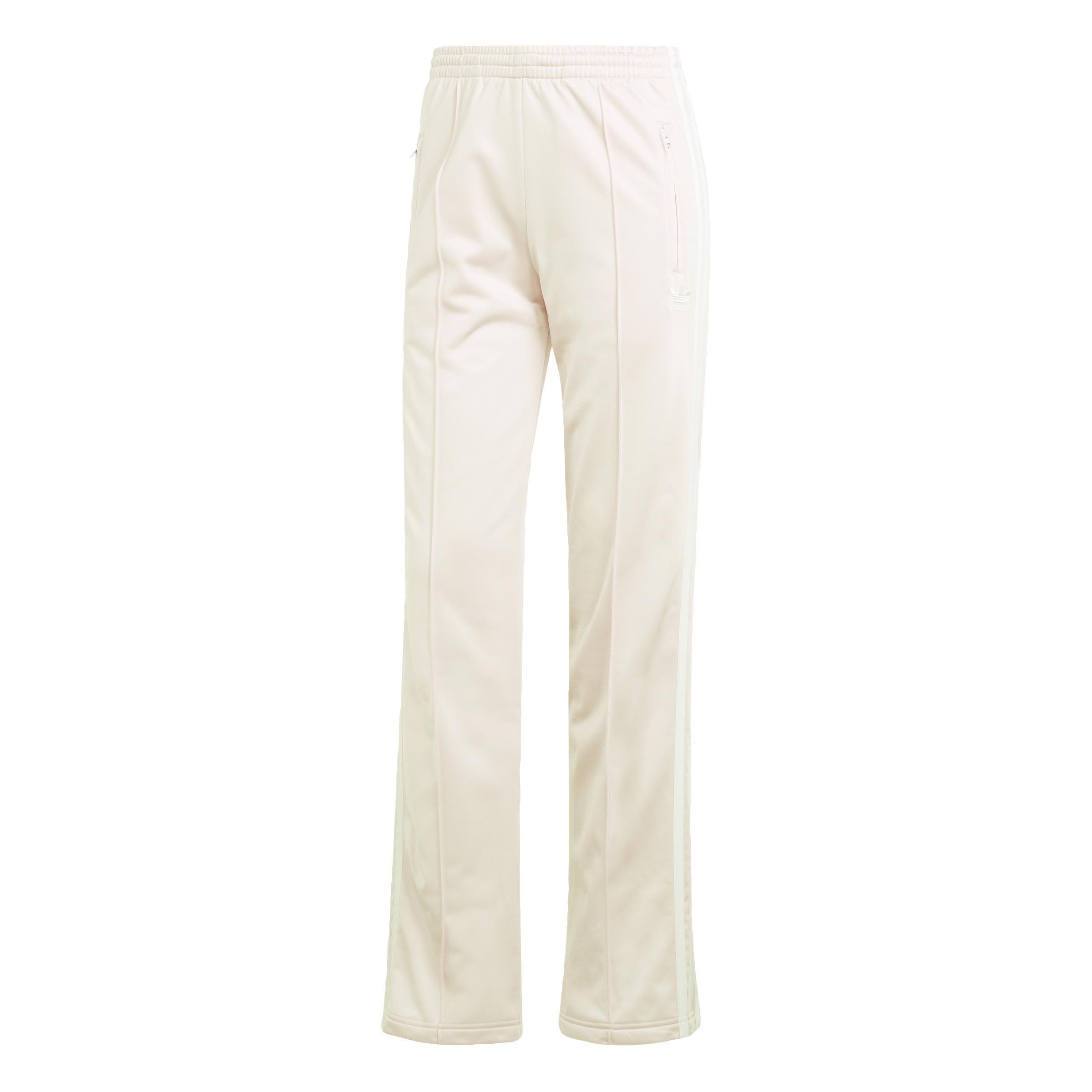 Trefoil Monogram Satin Joggers, White, , large image number 1
