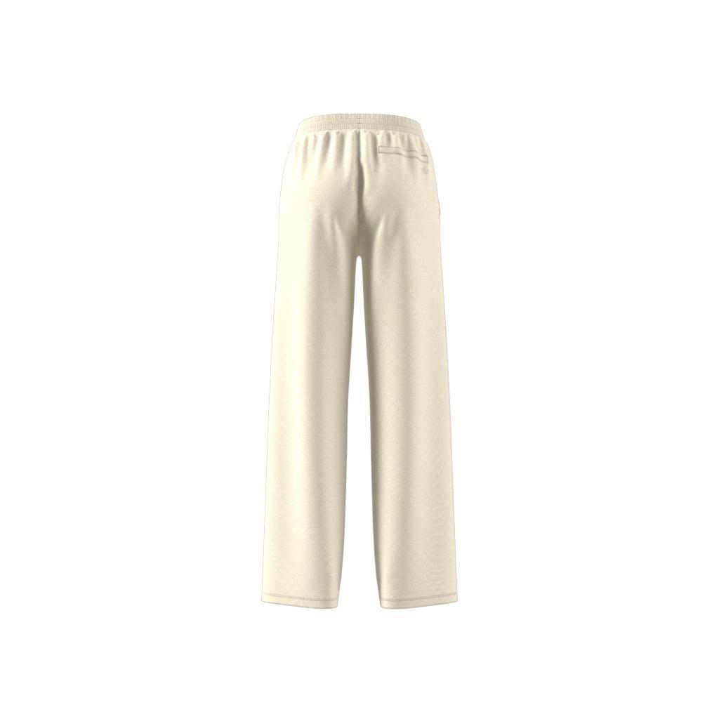 Trefoil Monogram Satin Joggers, White, , large image number 8