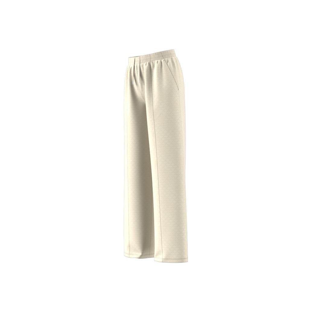 Trefoil Monogram Satin Joggers, White, , large image number 11