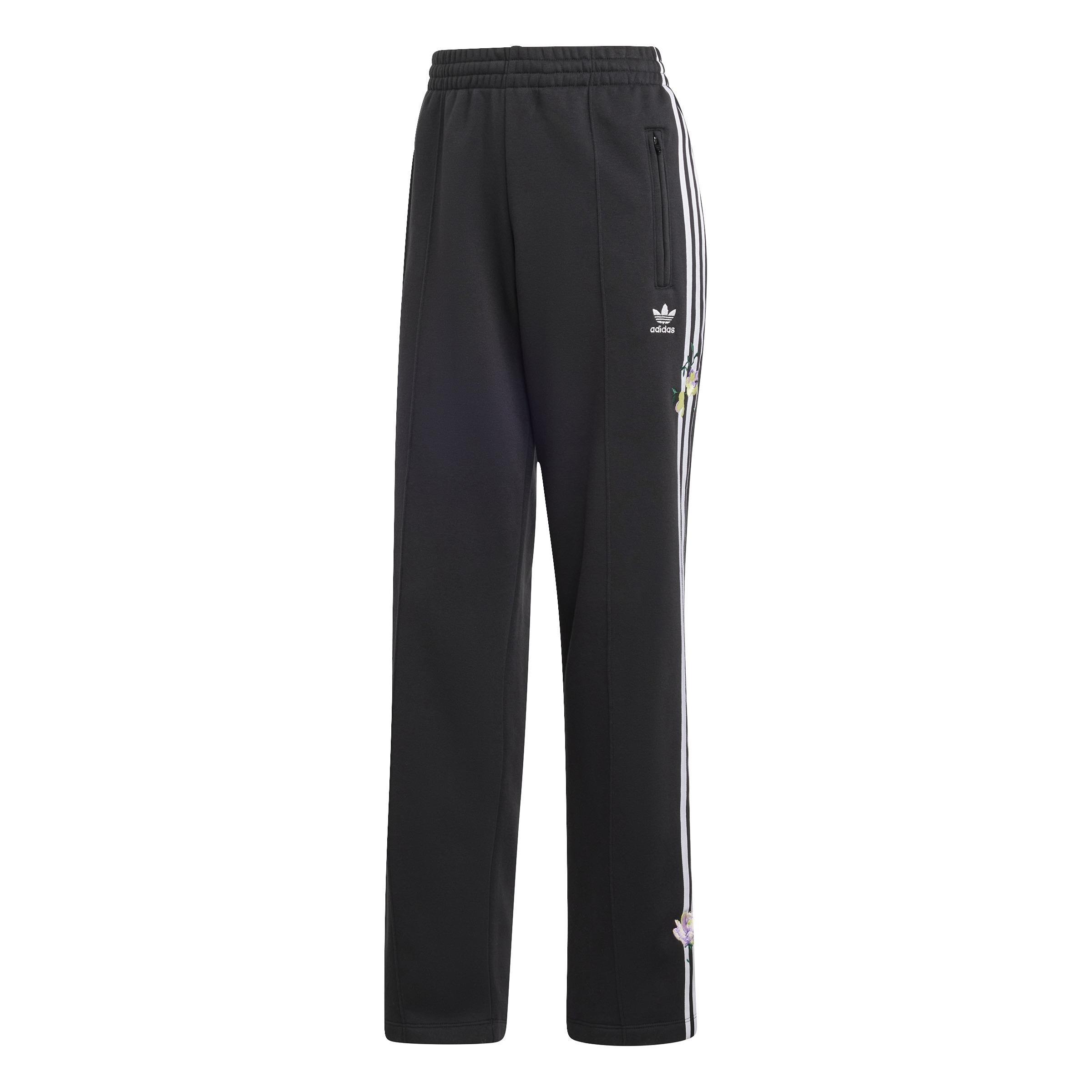 Embroidered Flower Joggers, Black, , large image number 1