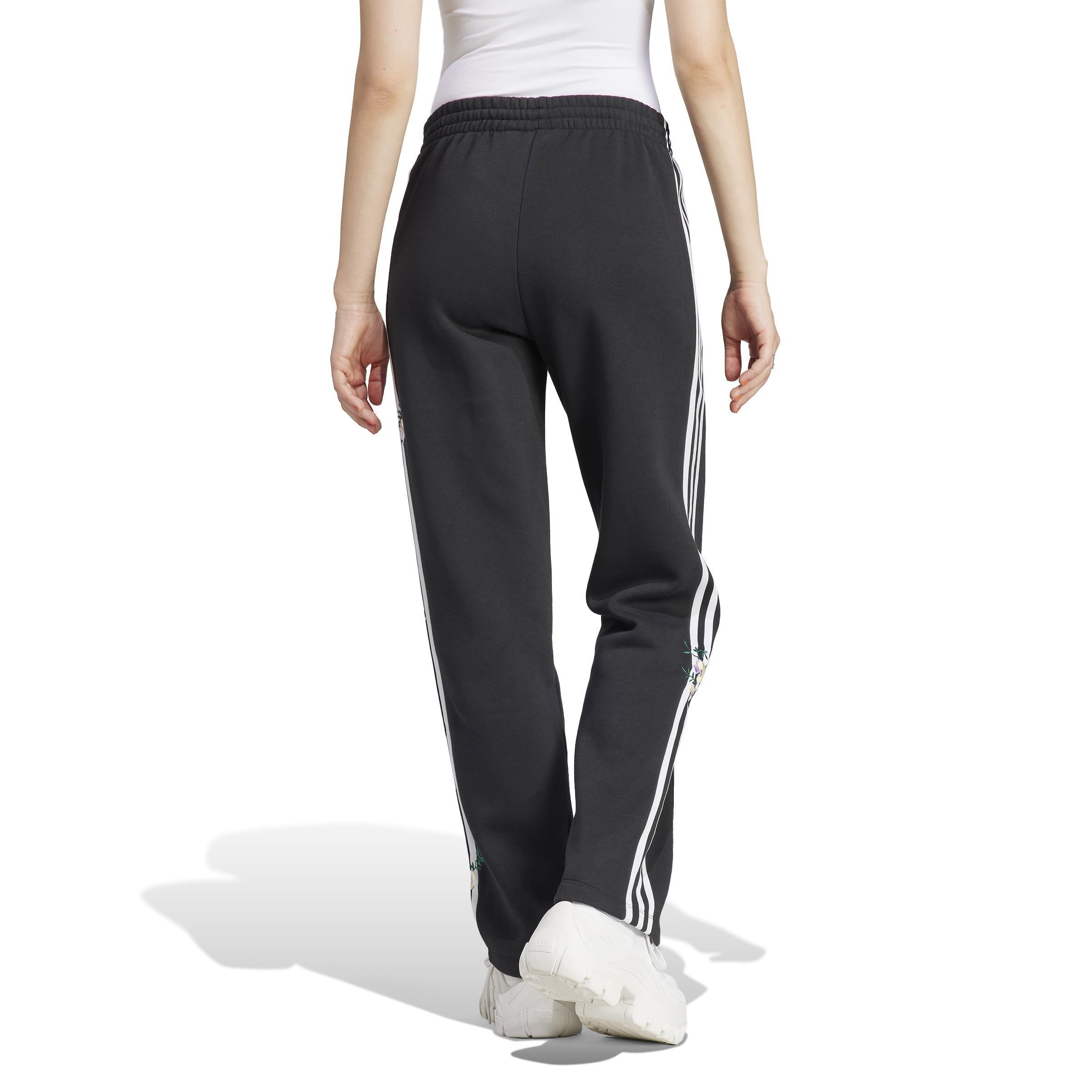 Embroidered Flower Joggers, Black, , large image number 2