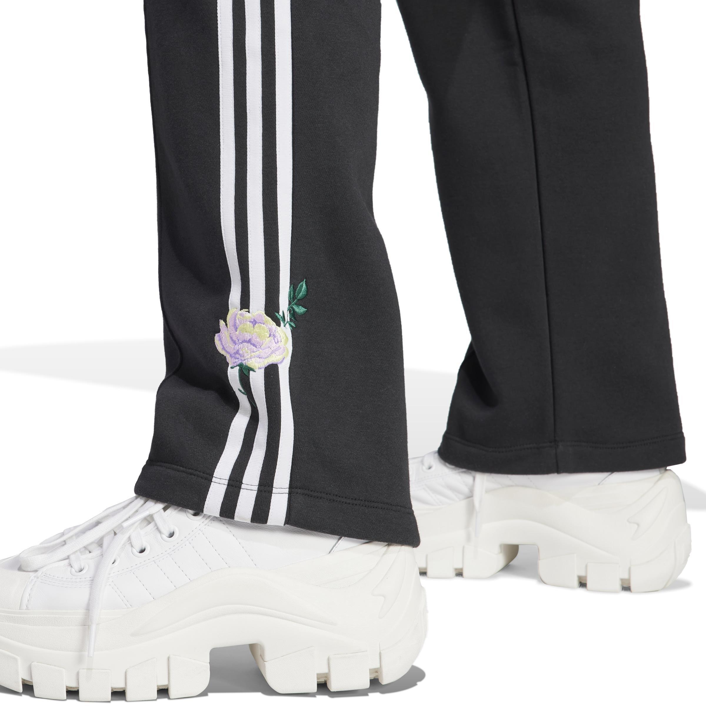 Embroidered Flower Joggers, Black, , large image number 3