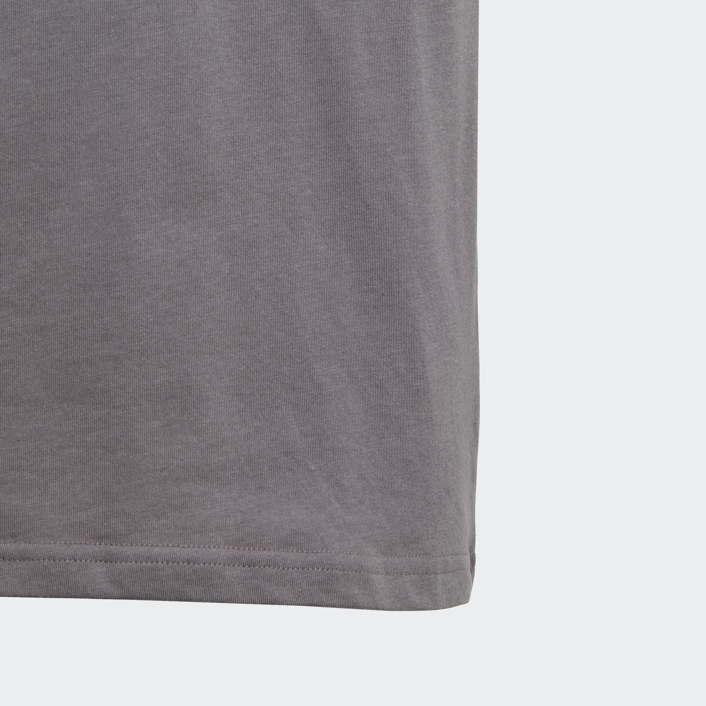 Kids Unisex Trefoil T-Shirt, Grey, A901_ONE, large image number 3