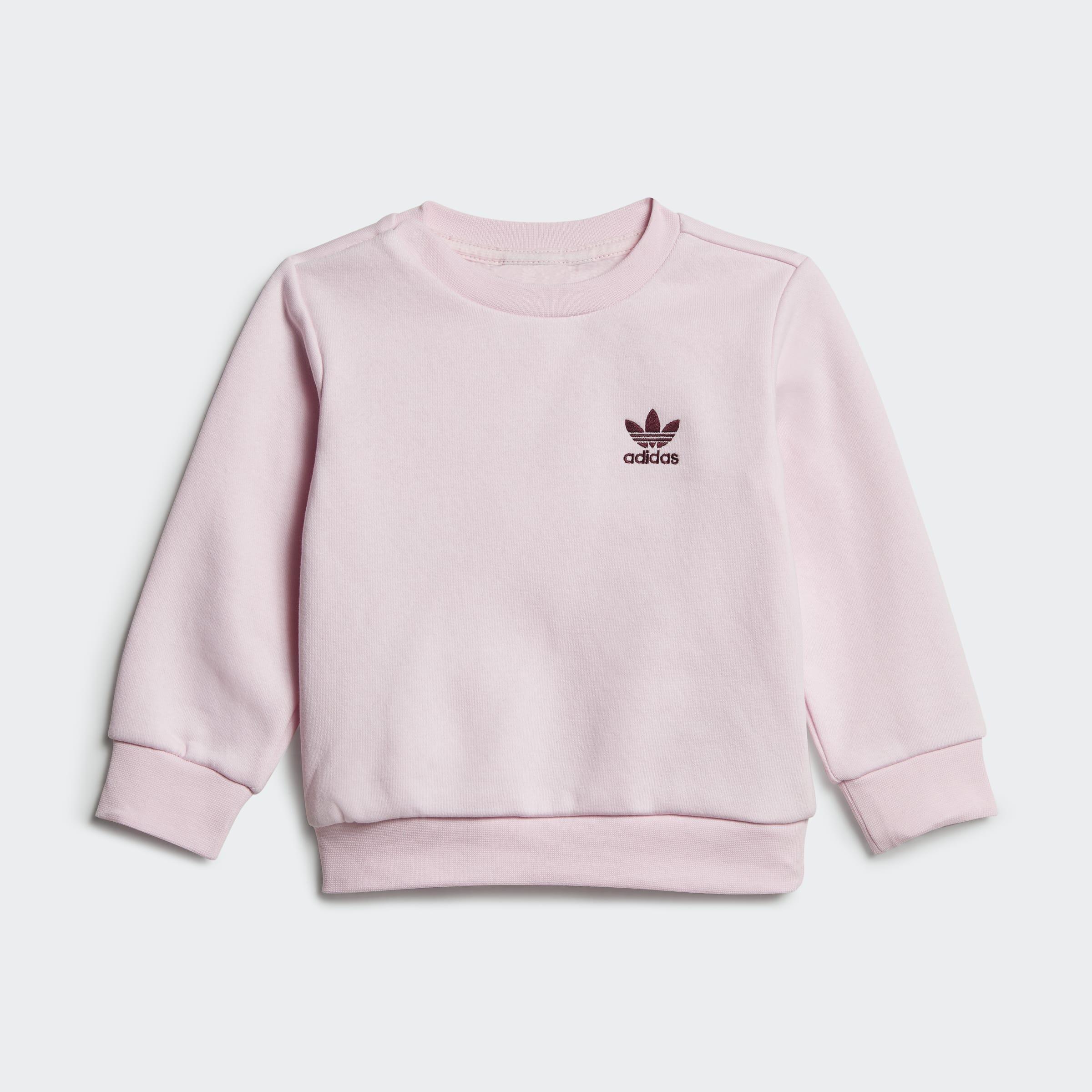 Kids Unisex Adicolor Crew Set, Pink, A901_ONE, large image number 7
