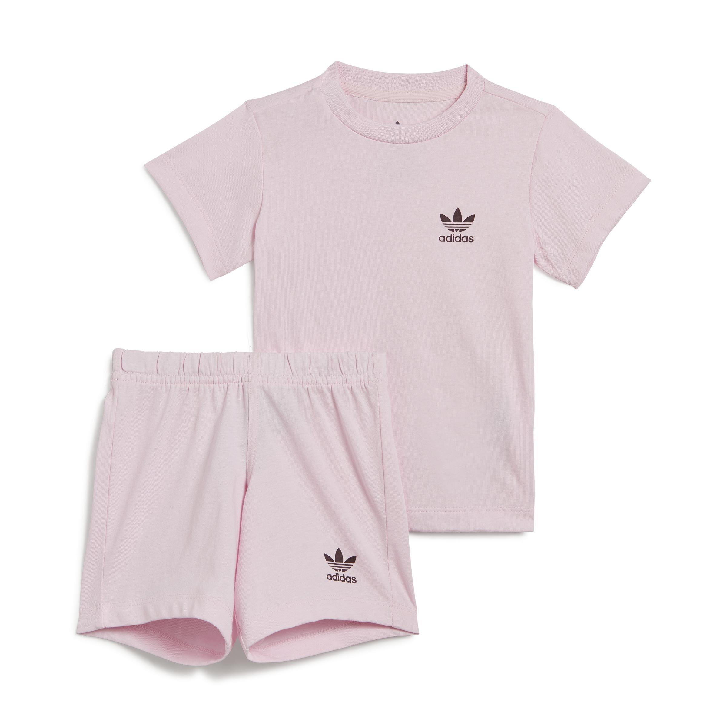Unisex Kids Shorts And Tee Set, Pink, , large image number 1
