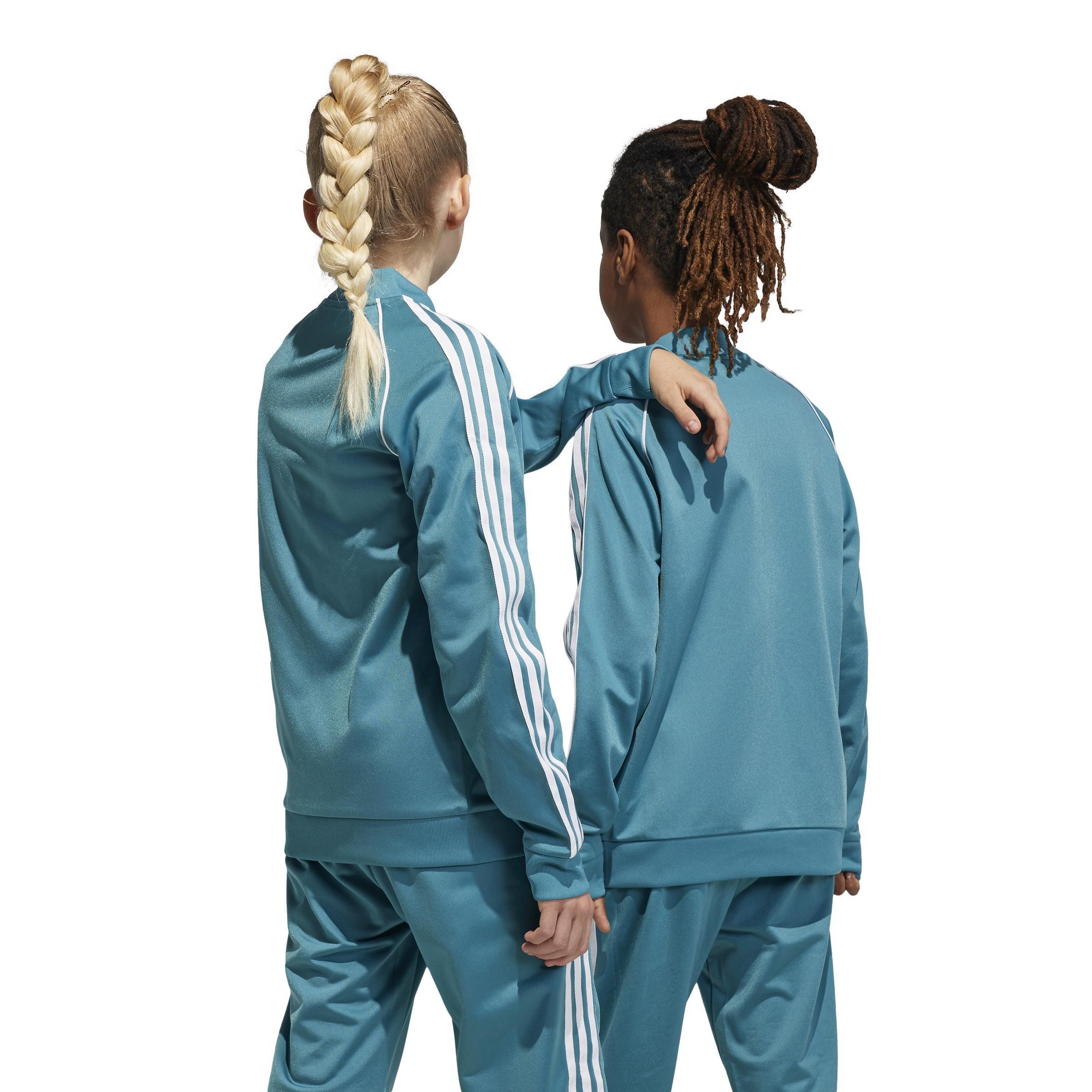 Unisex Kids Adicolor Sst Track Top, Turquoise, , large image number 2
