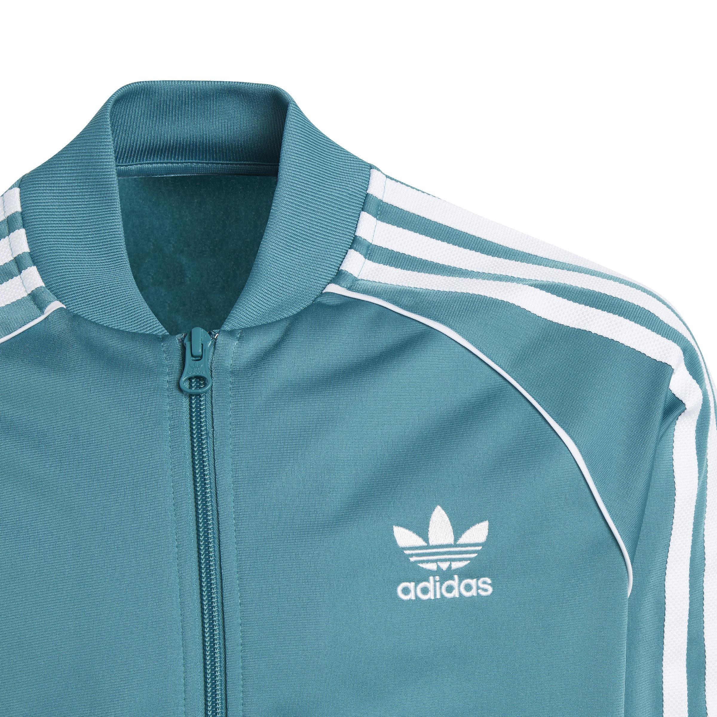 Unisex Kids Adicolor Sst Track Top, Turquoise, , large image number 5