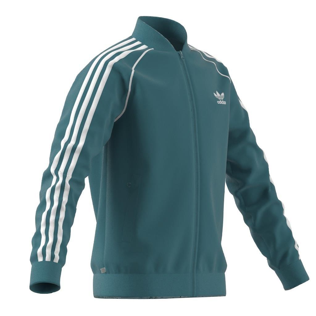Unisex Kids Adicolor Sst Track Top, Turquoise, , large image number 7
