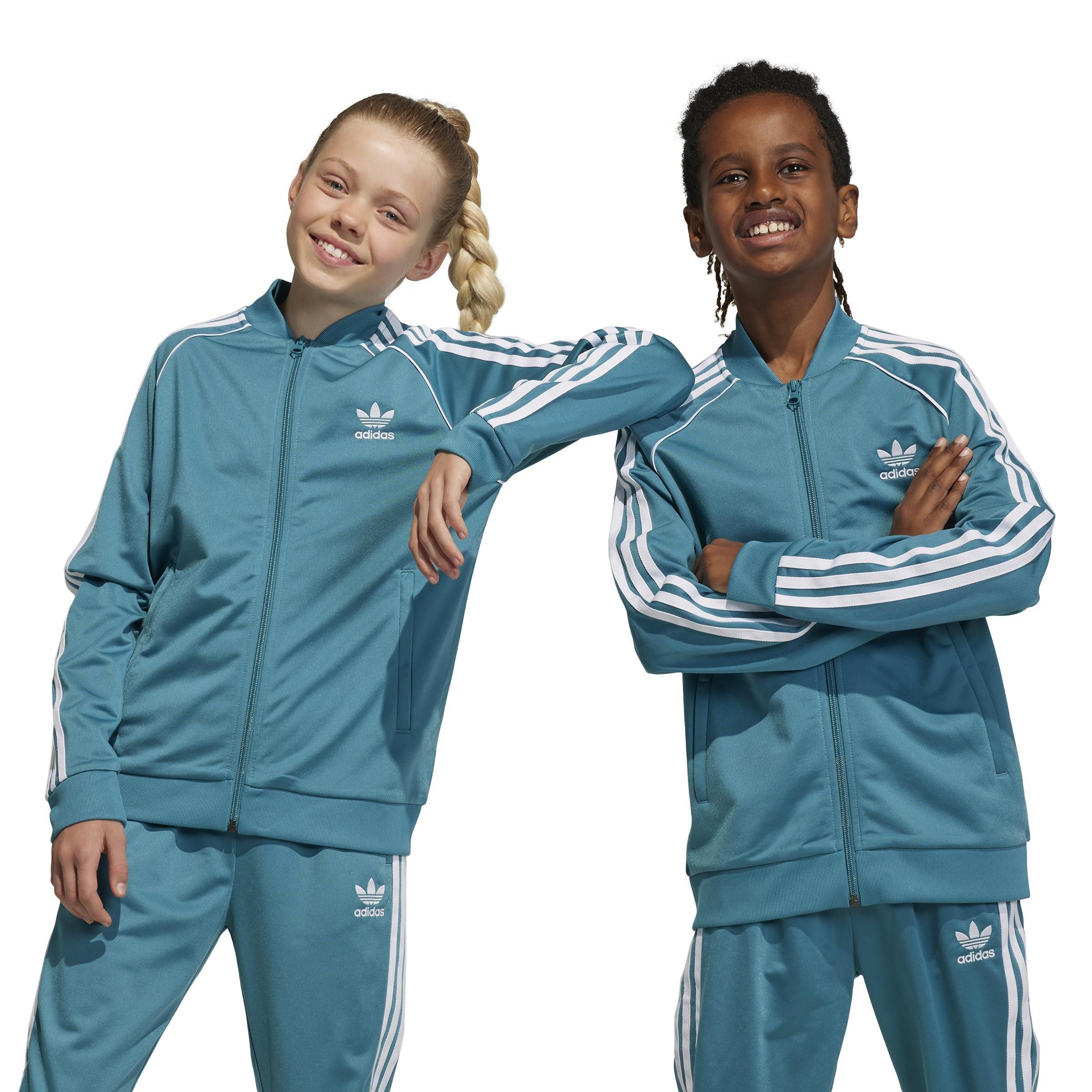 Unisex Kids Adicolor Sst Track Top, Turquoise, , large image number 9