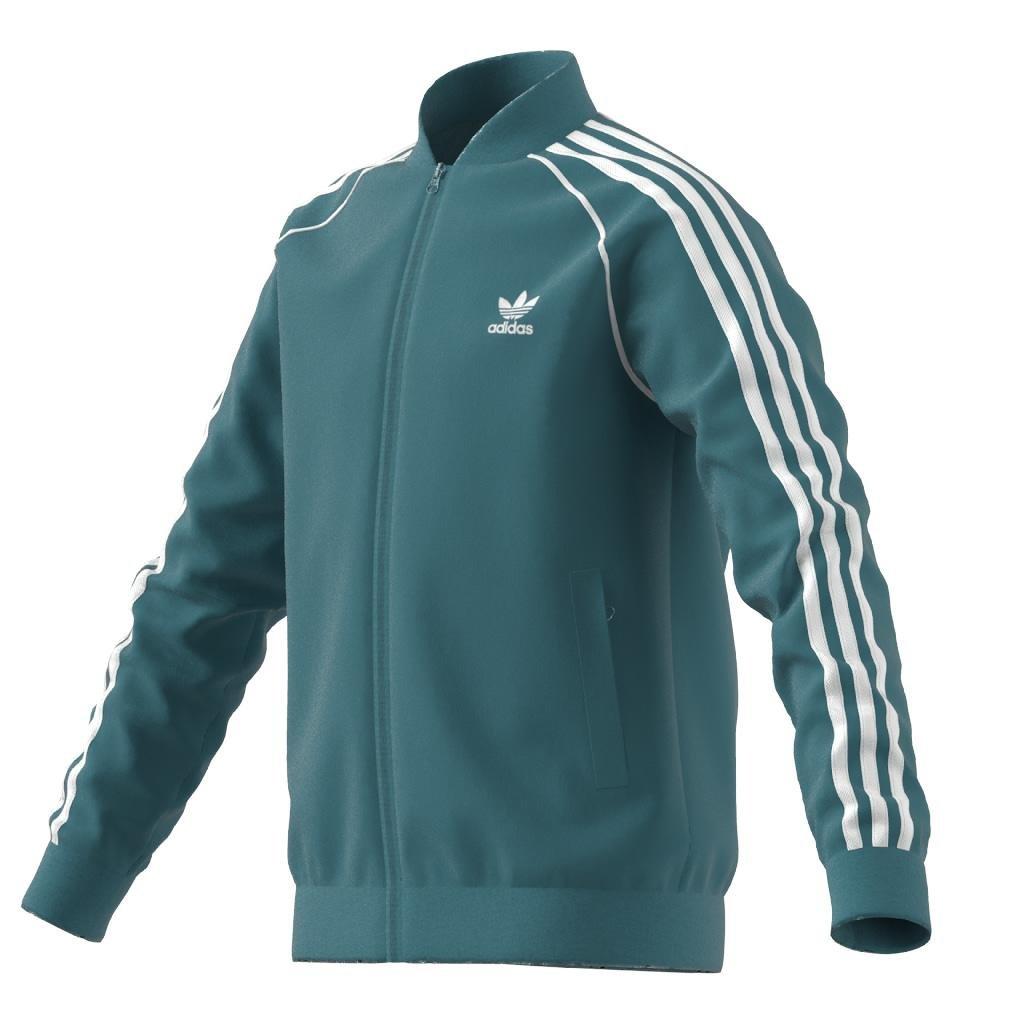 Unisex Kids Adicolor Sst Track Top, Turquoise, , large image number 10