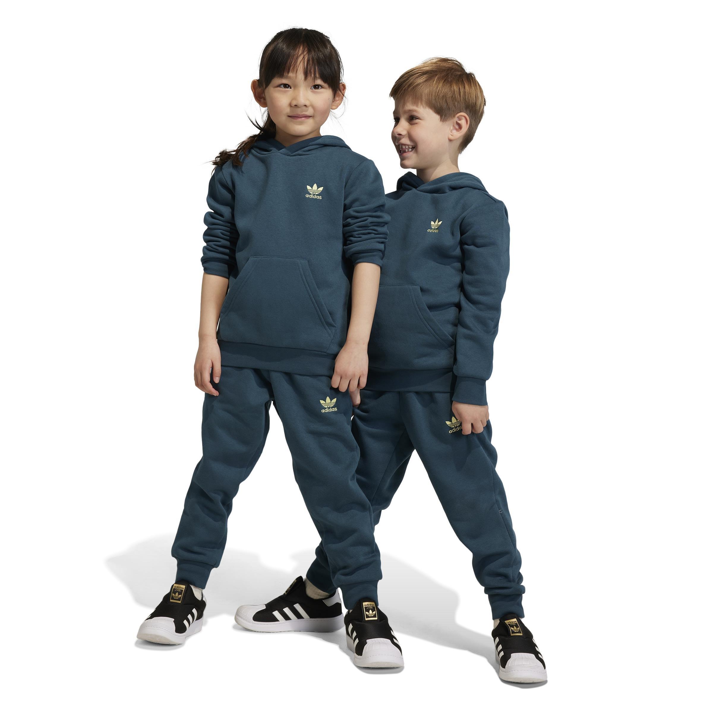 Unisex Kids Adicolor Hoodie Set, Turquoise, A901_ONE, large image number 11