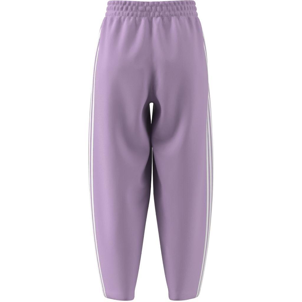 Essentials 3-Stripes Open Hem Fleece Joggers, Purple, , large image number 9