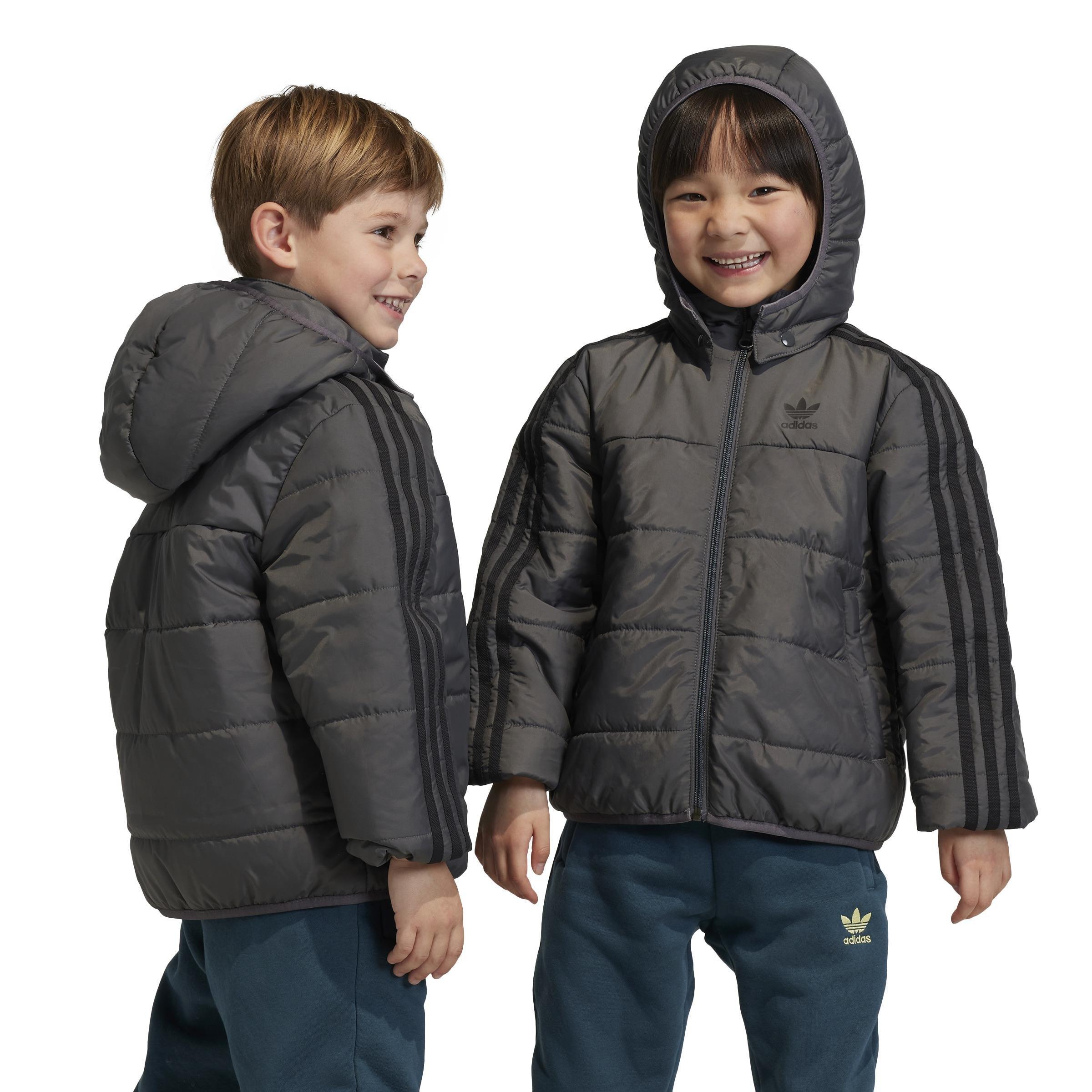 Unisex Kids Adicolor Jacket, Grey, A901_ONE, large image number 2