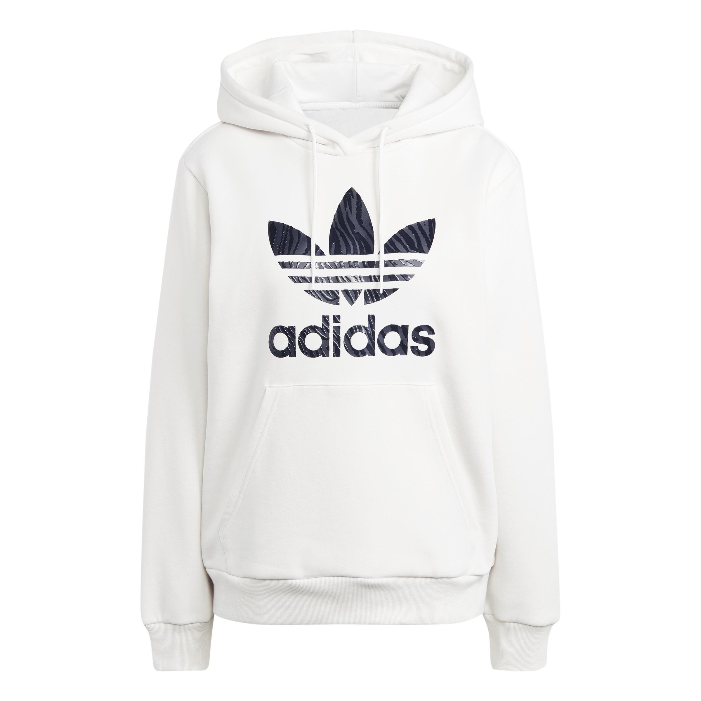 Animal Print Infill Hoodie Cloud, White, A901_ONE, large image number 2