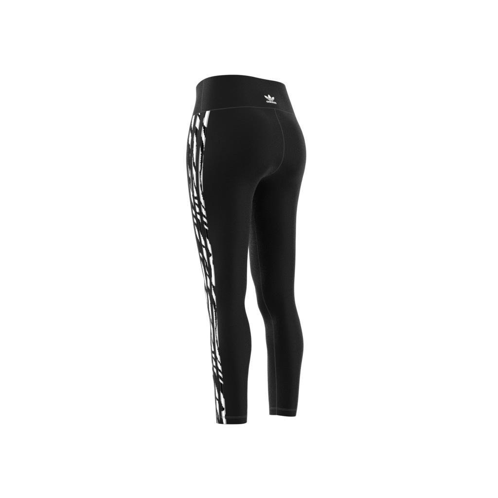 3-Stripes Zebra Animal Infill Leggings, White, A901_ONE, large image number 5