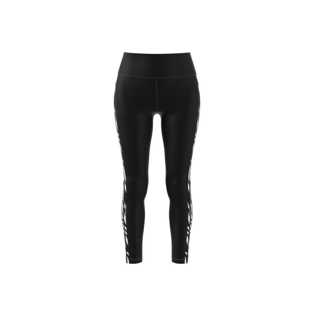 3-Stripes Zebra Animal Infill Leggings, White, A901_ONE, large image number 10