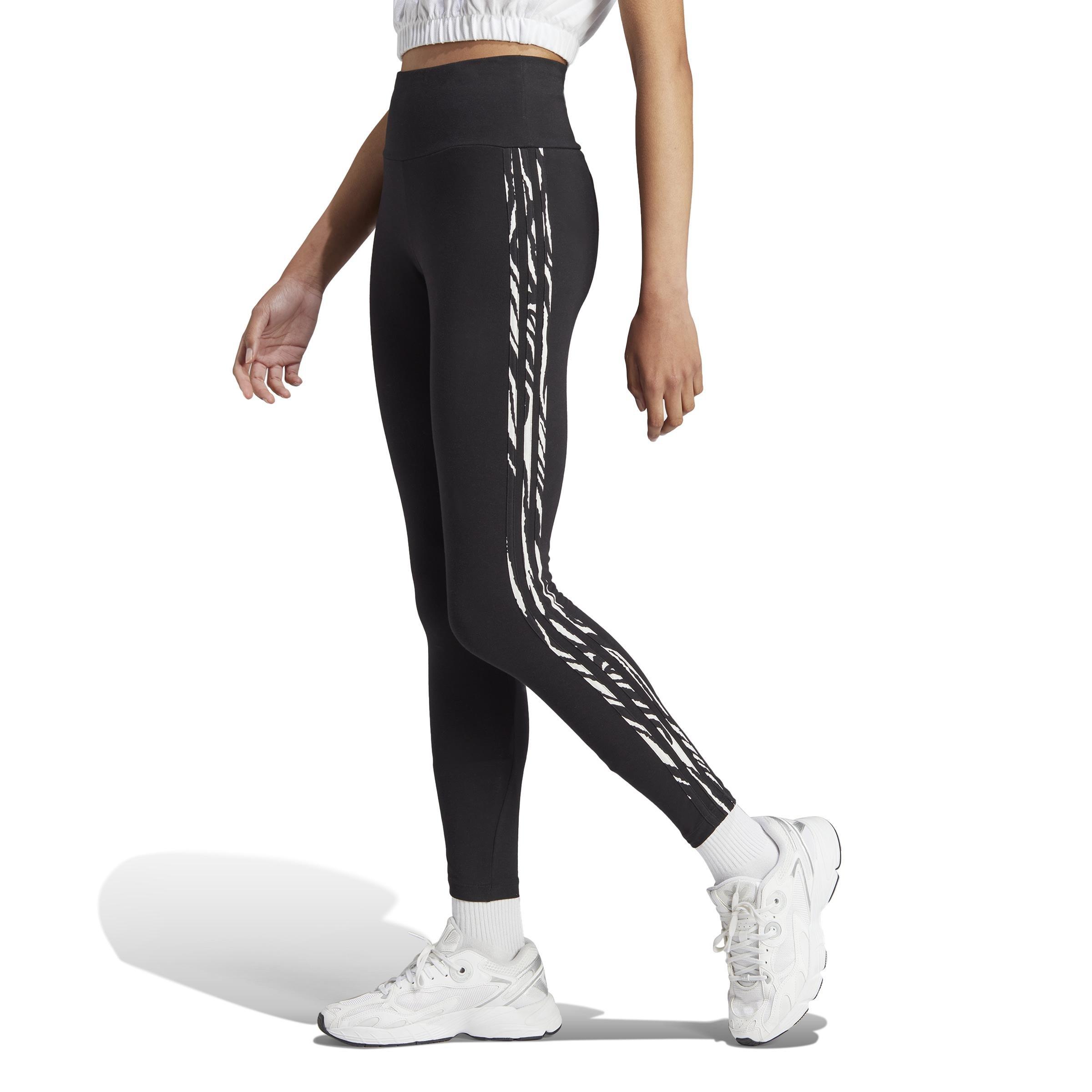 3-Stripes Zebra Animal Infill Leggings, White, A901_ONE, large image number 11