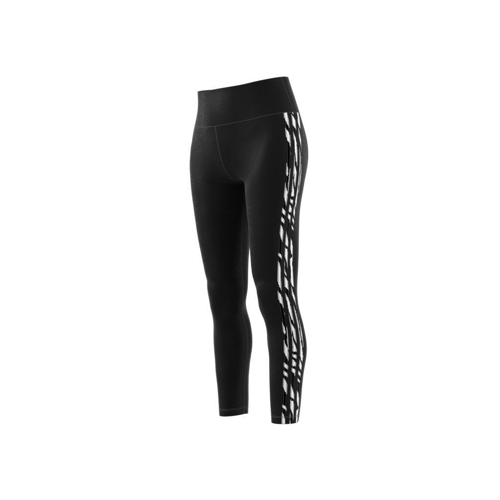 3-Stripes Zebra Animal Infill Leggings, White, A901_ONE, large image number 13