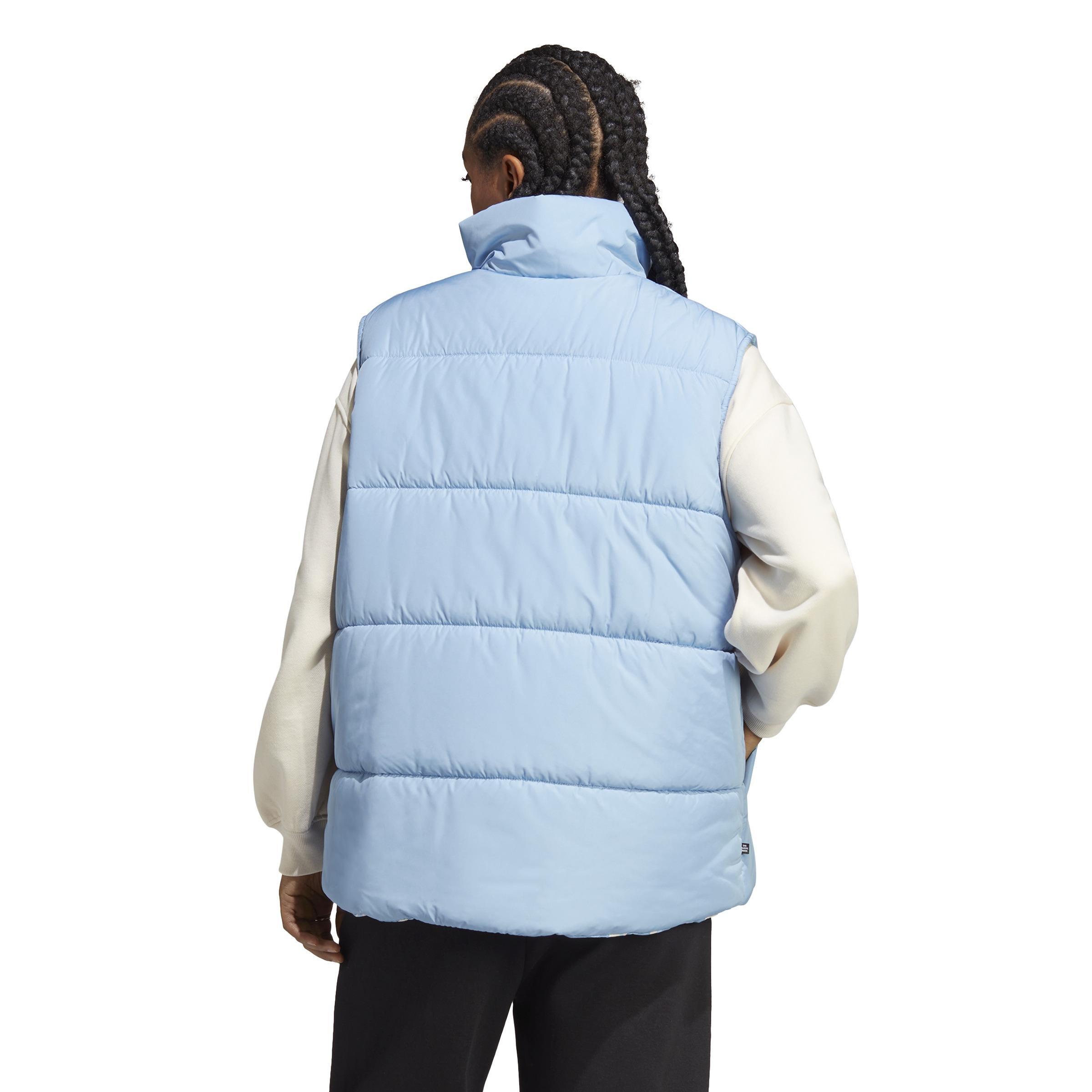 Abstract Animal Print Reversible Vest, Blue, , large image number 3