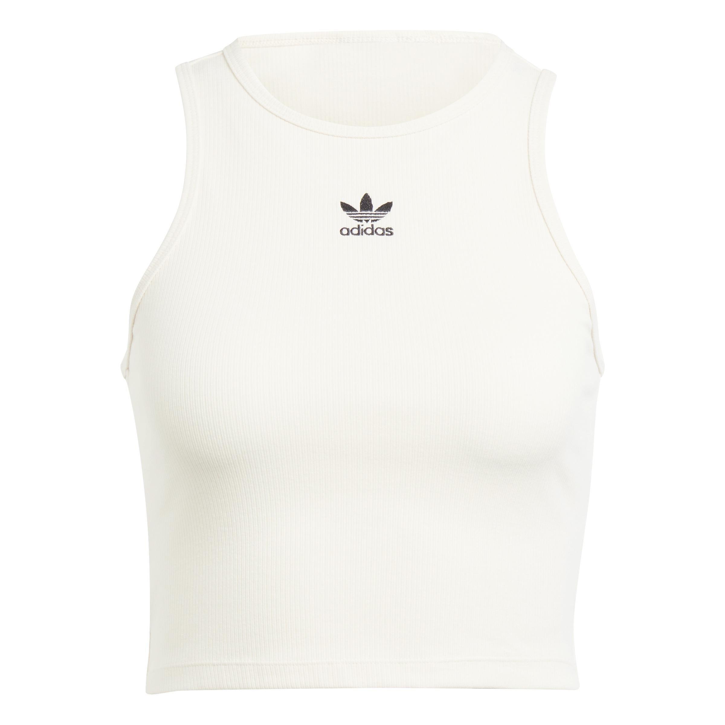 Essentials Rib Tank Top, White, A901_ONE, large image number 0