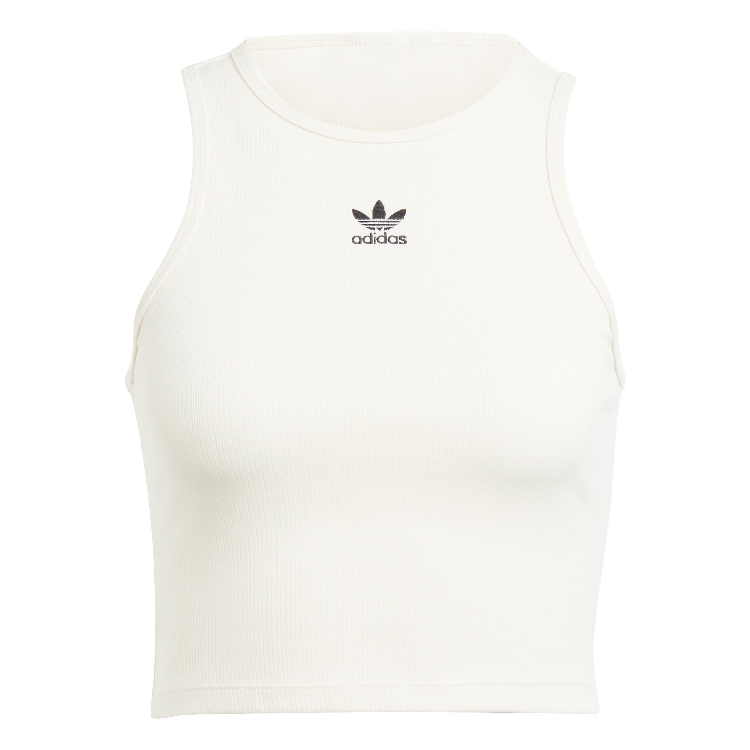 Essentials Rib Tank Top, White, A901_ONE, large image number 2