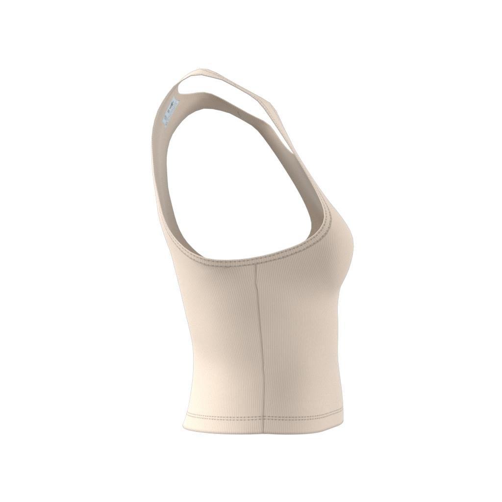 Essentials Rib Tank Top, White, A901_ONE, large image number 6
