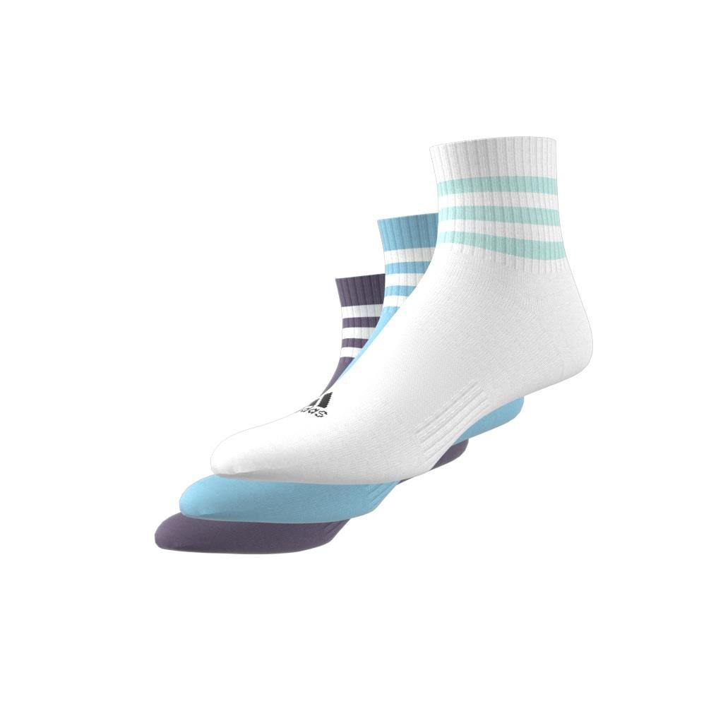 Unisex 3-Stripes Cushioned Sportswear Low-Cut Socks 3 Pairs, Multicolour, A901_ONE, large image number 1