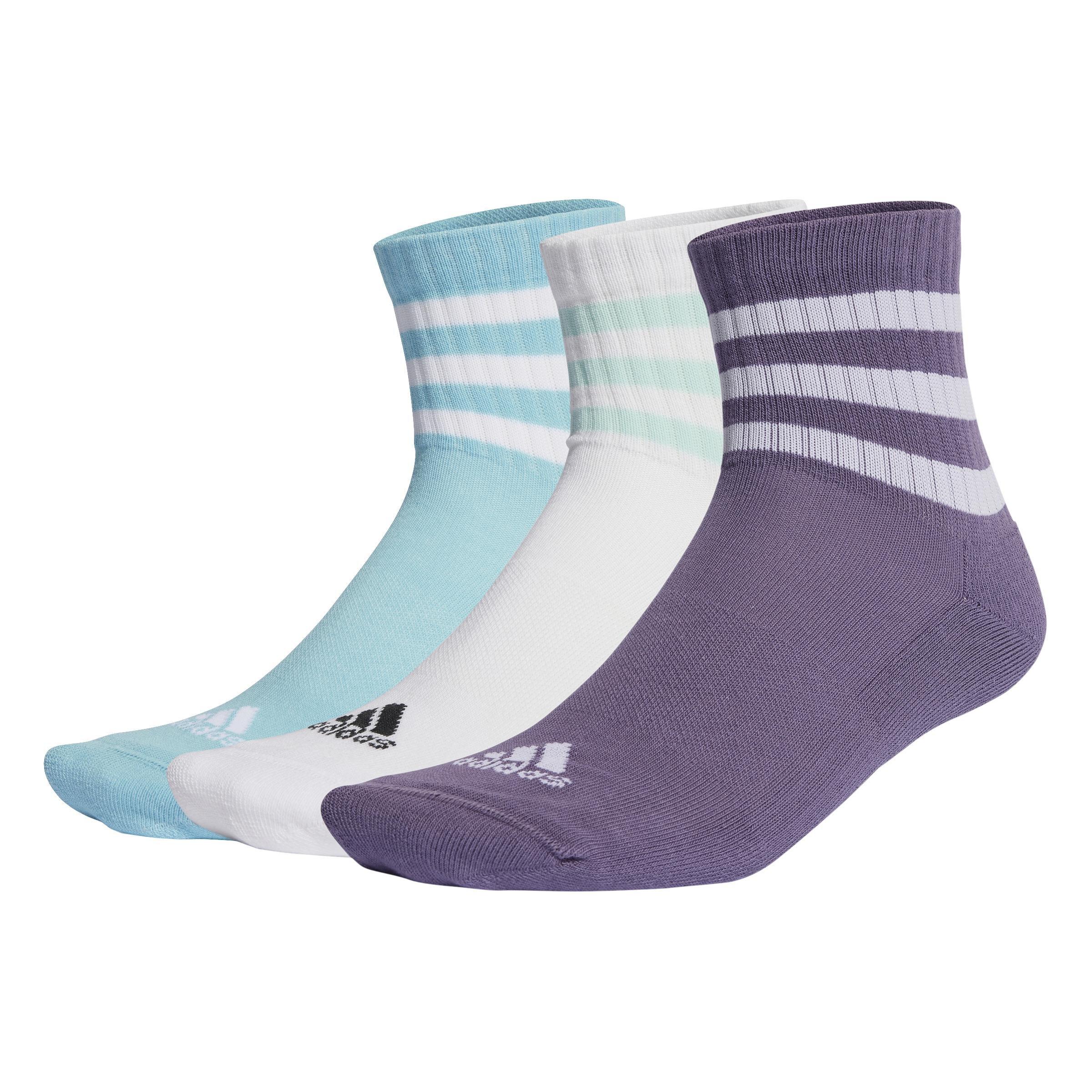 Unisex 3-Stripes Cushioned Sportswear Low-Cut Socks 3 Pairs, Multicolour, A901_ONE, large image number 4