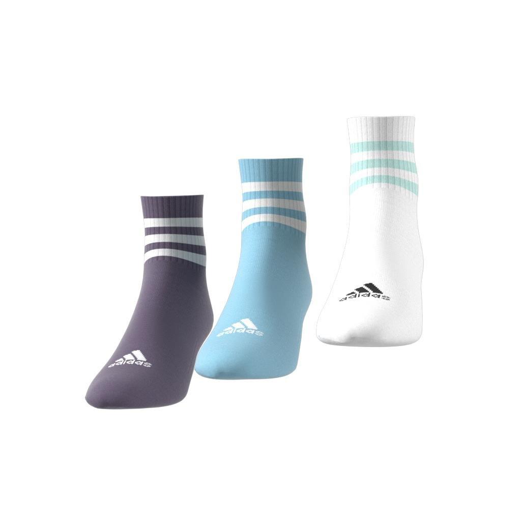 Unisex 3-Stripes Cushioned Sportswear Low-Cut Socks 3 Pairs, Multicolour, A901_ONE, large image number 5