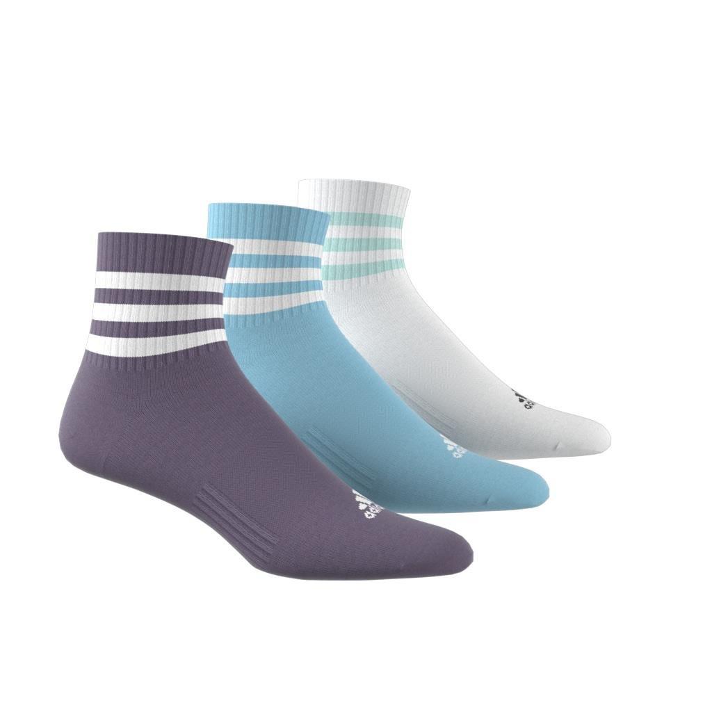 Unisex 3-Stripes Cushioned Sportswear Low-Cut Socks 3 Pairs, Multicolour, A901_ONE, large image number 8