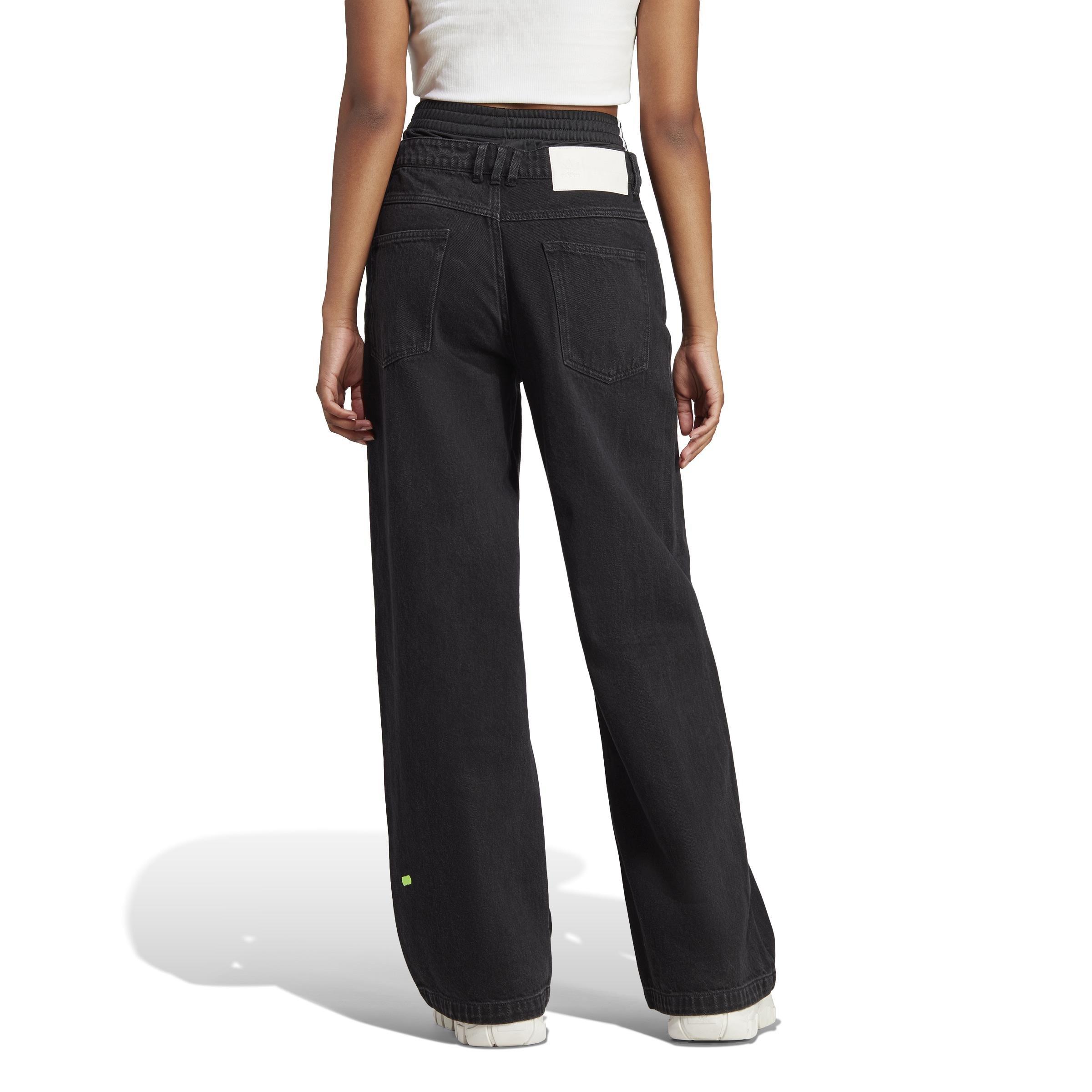 Originals X Kseniaschnaider Boxer Short Jeans, Black, A901_ONE, large image number 2